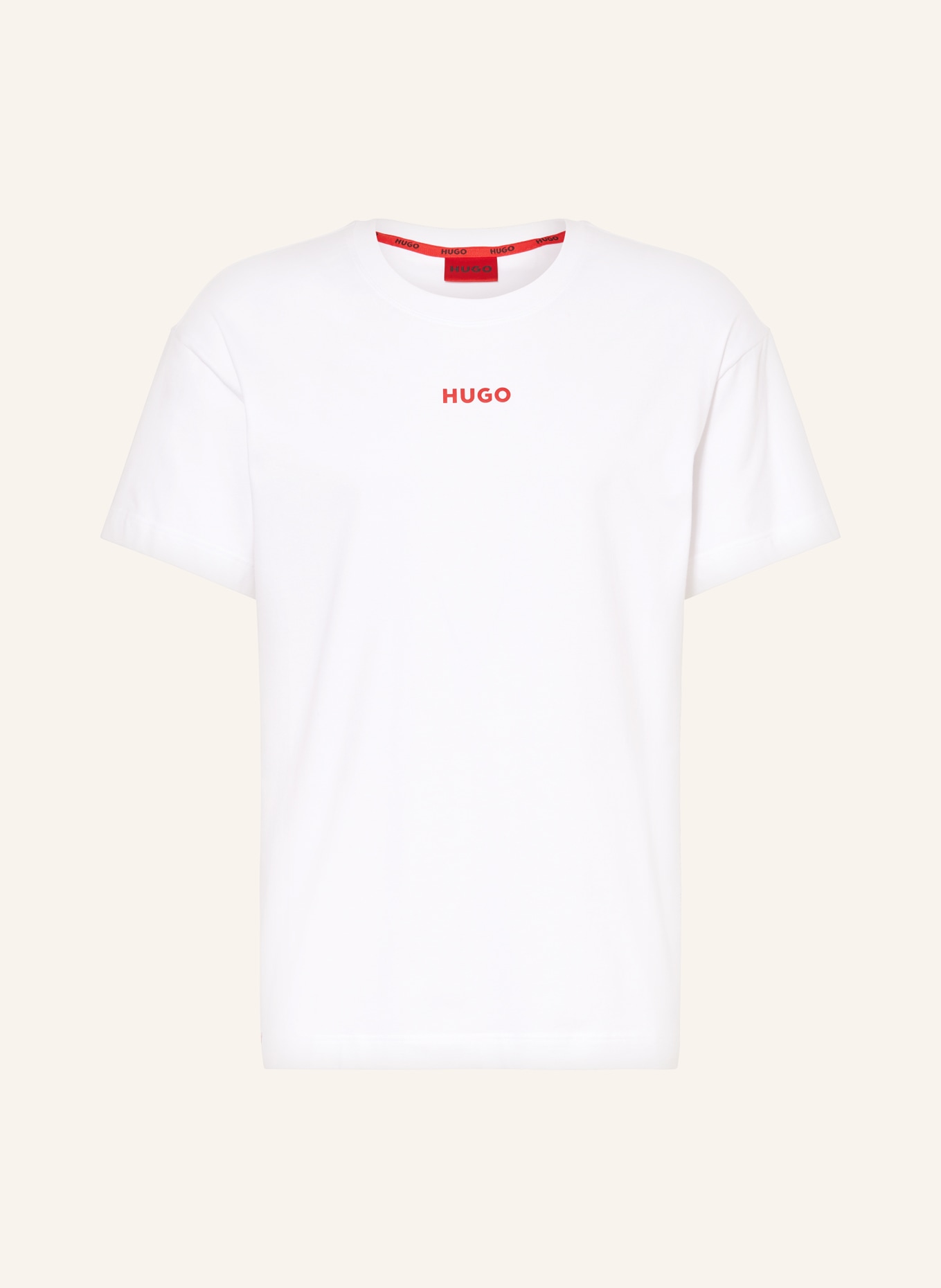 HUGO Pajama shirt LINKED, Color: WHITE (Image 1)