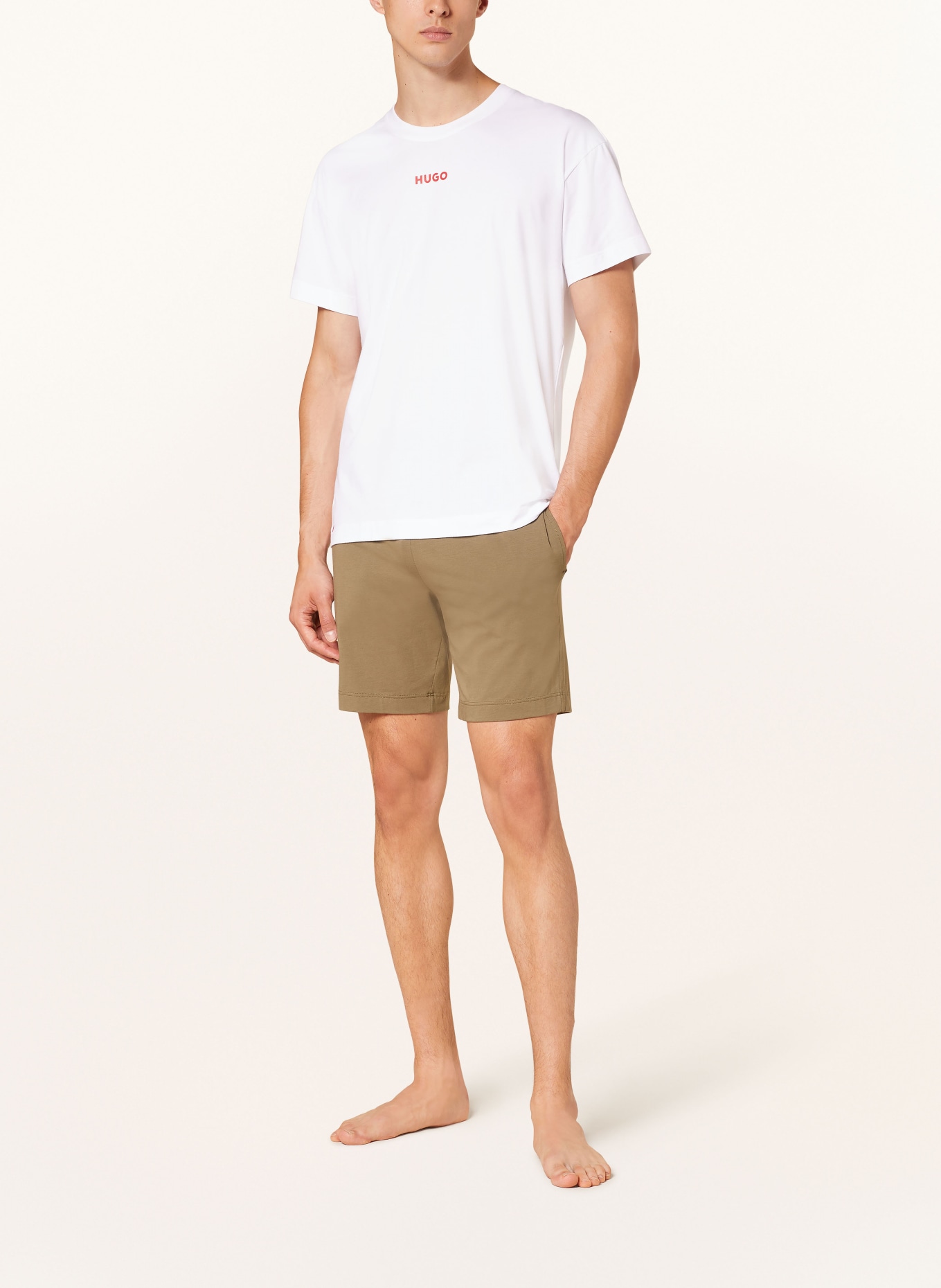 HUGO Pyžamové tričko LINKED, Barva: BÍLÁ (Obrázek 2)