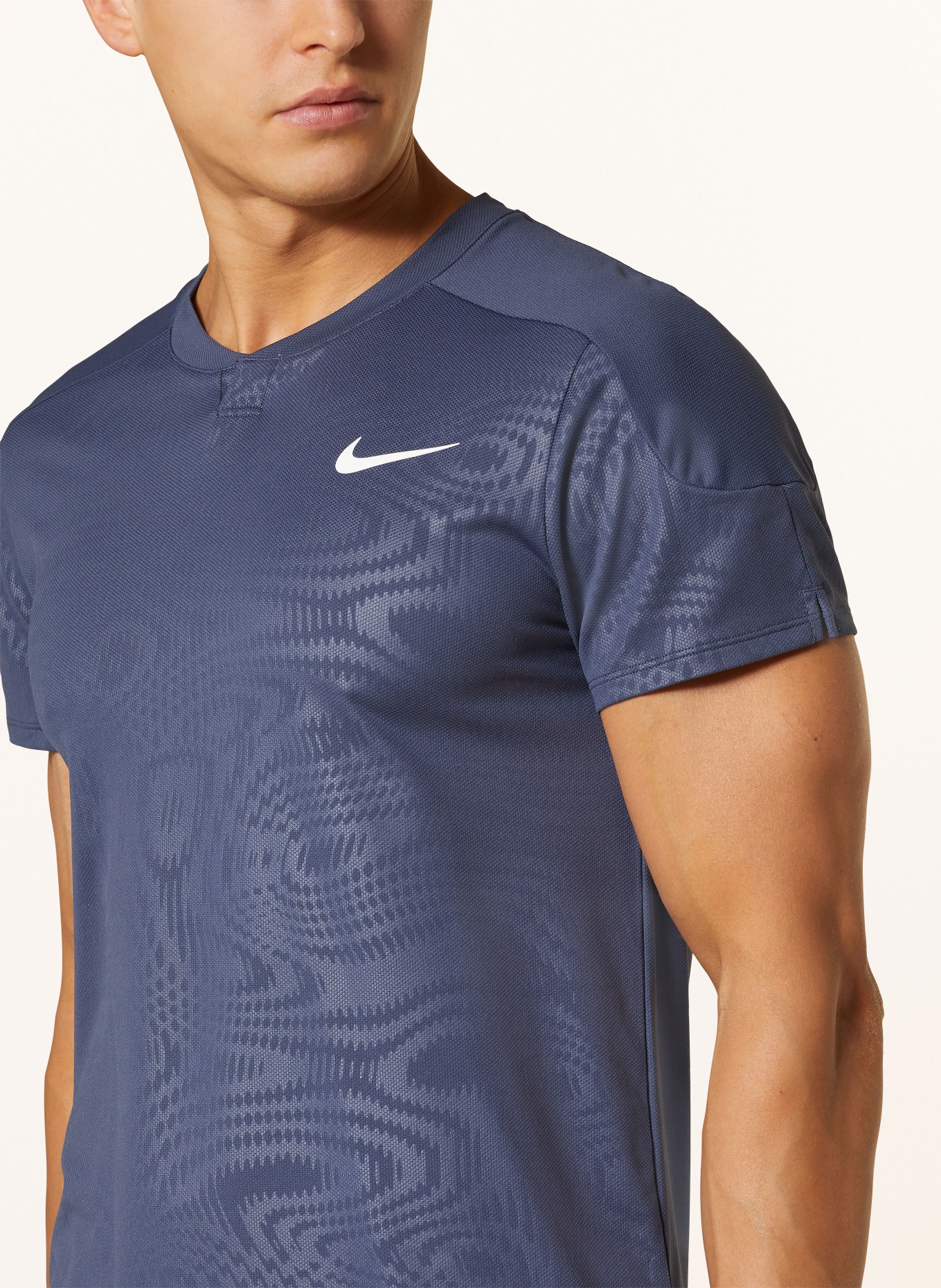 Nike T-Shirt COURT SLAM DRI-FIT, Farbe: BLAUGRAU/ GRAU (Bild 4)