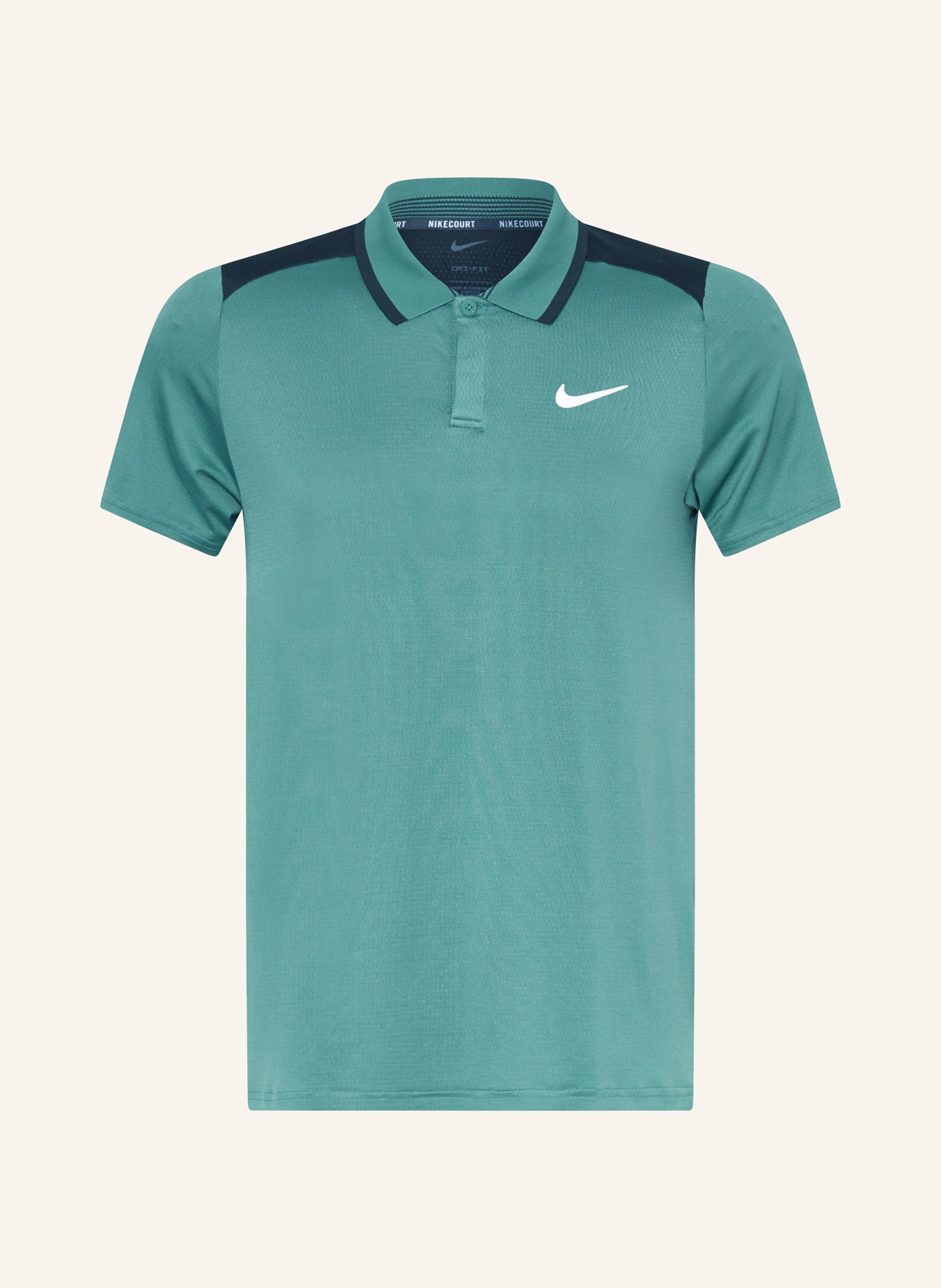 Nike Performance polo shirt COURT ADVANTAGE, Color: GREEN/ BLACK (Image 1)