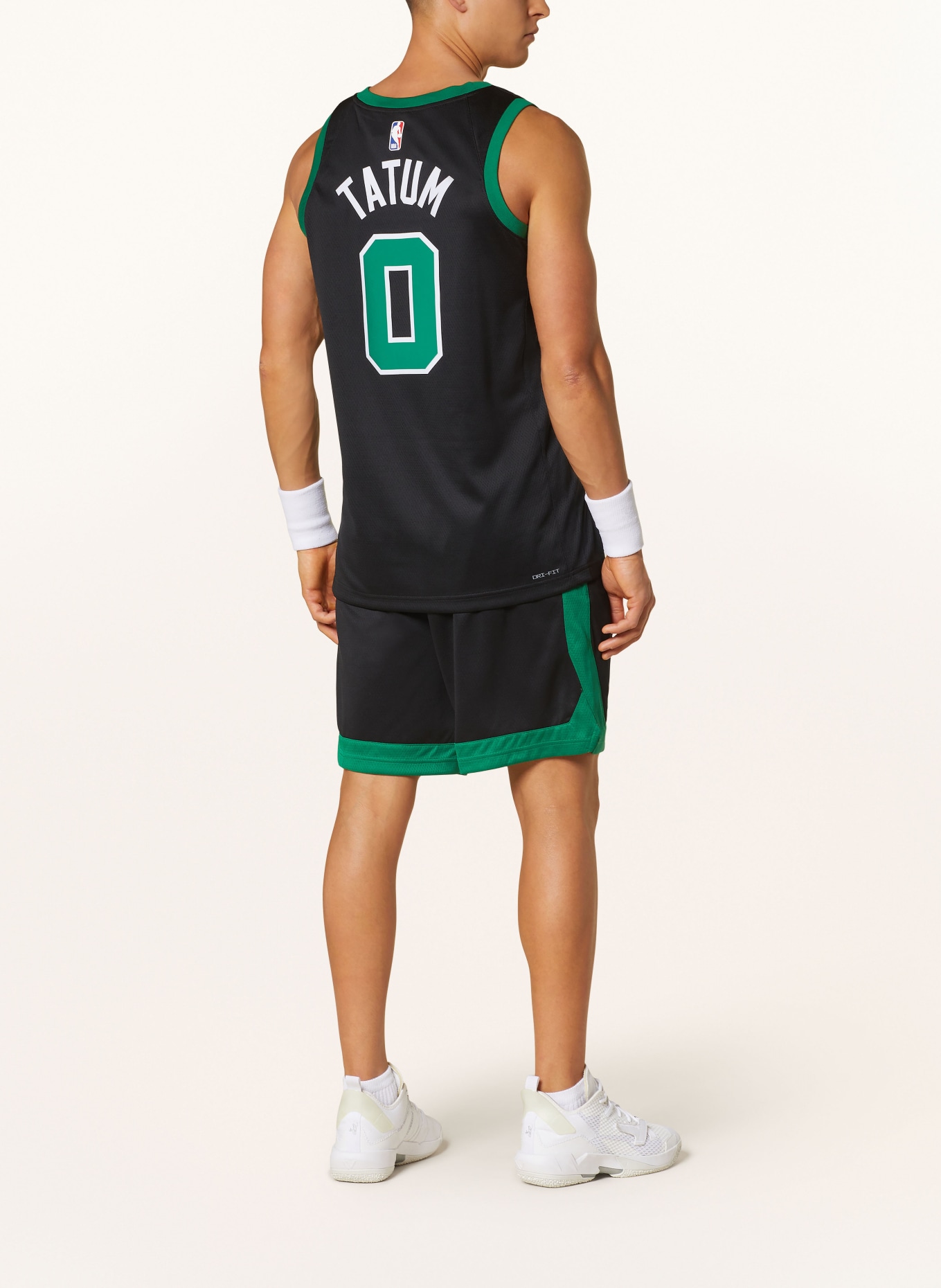 JORDAN Basketball shorts, Color: BLACK/ GREEN (Image 3)