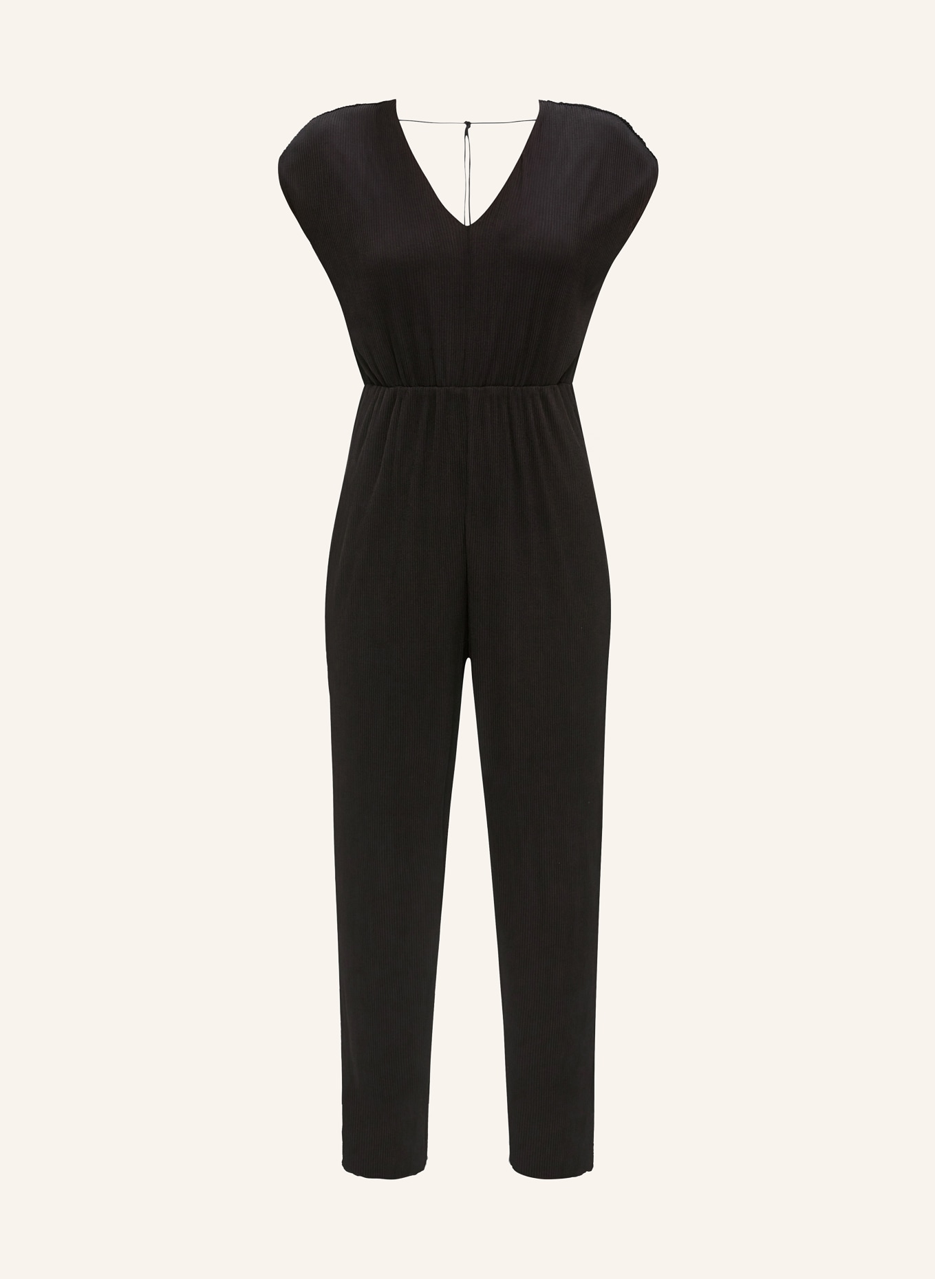 s.Oliver BLACK LABEL Jumpsuit with pleats, Color: BLACK (Image 1)