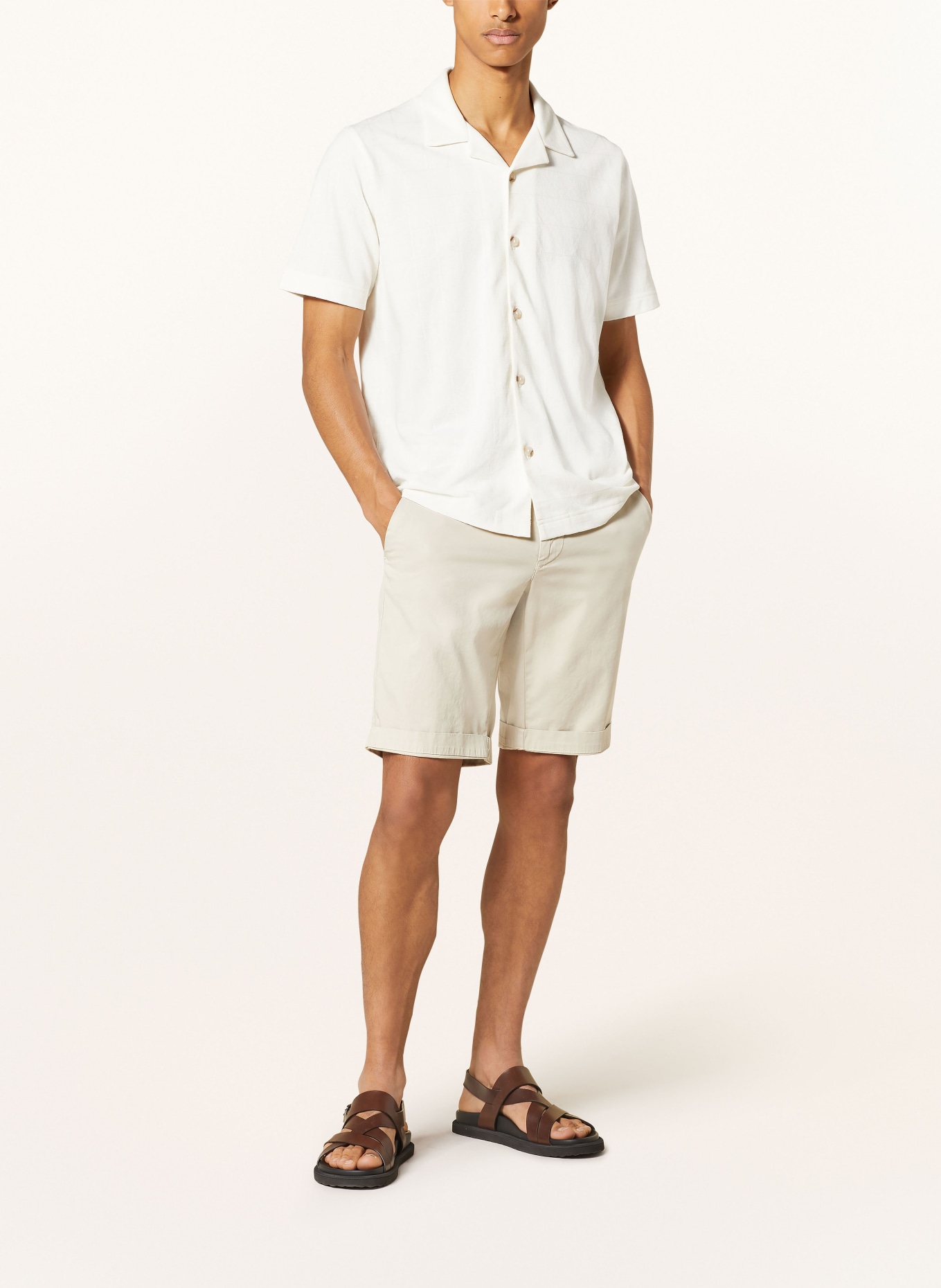 MASON'S Chino shorts TORINO slim fit, Color: CREAM (Image 2)