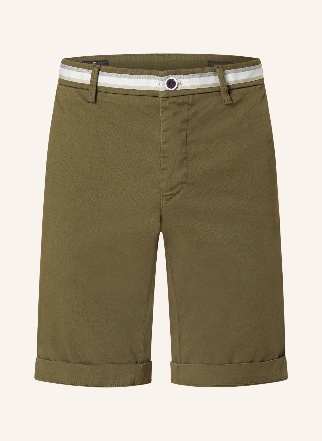 MASON'S Chino šortky TORINO Slim Fit, Barva: OLIVOVÁ (Obrázek 1)