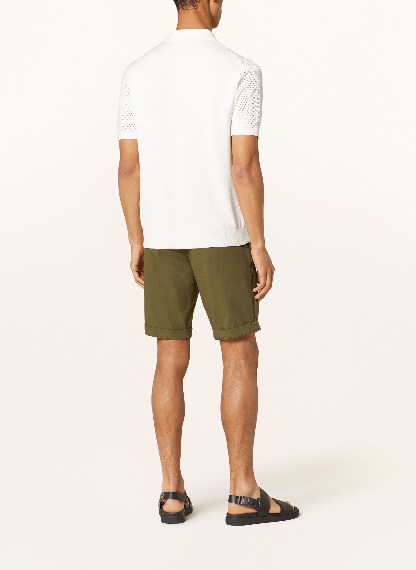 MASON'S Chino shorts TORINO slim fit, Color: OLIVE (Image 3)