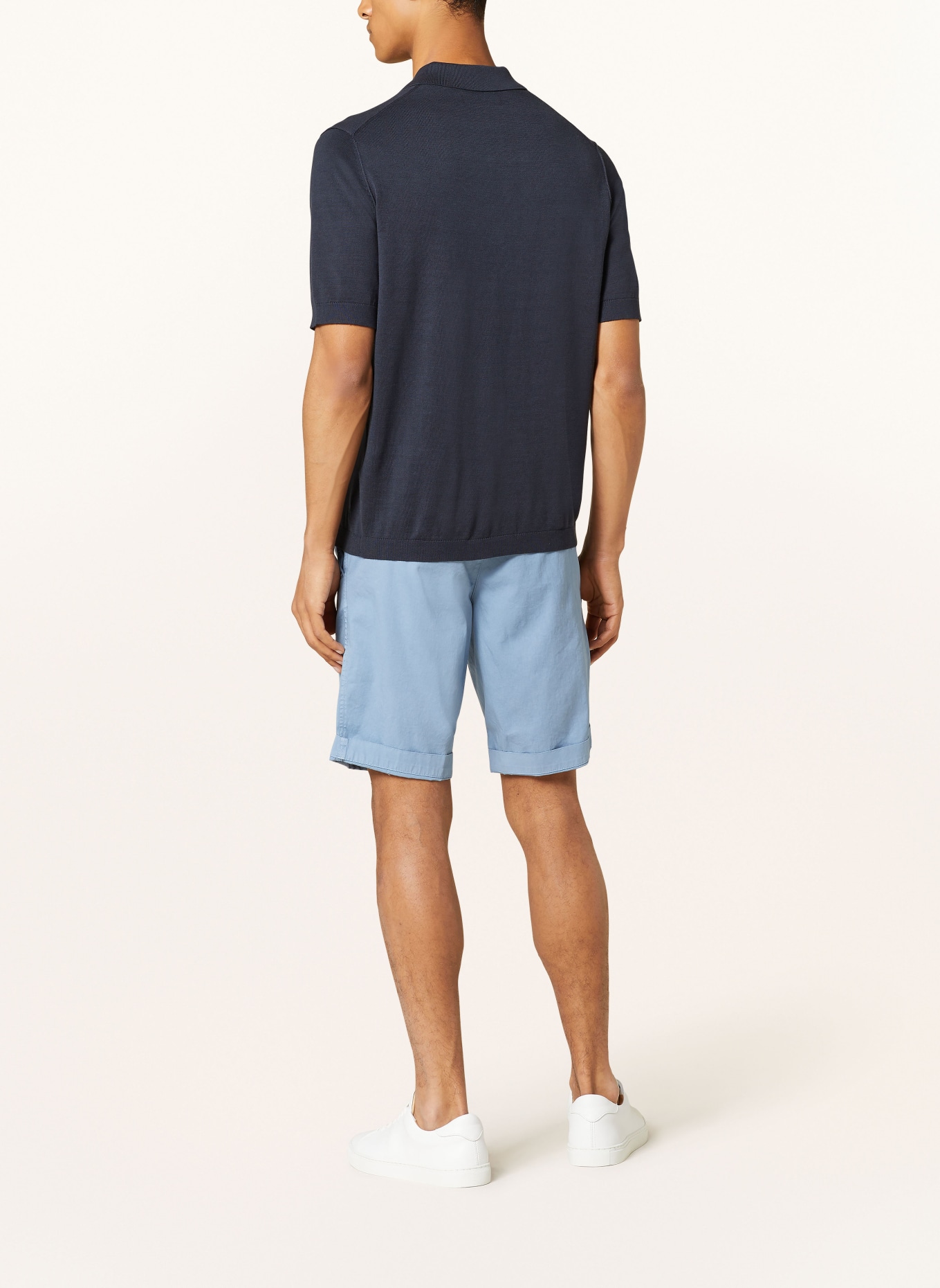 MASON'S Chino shorts TORINO slim fit, Color: LIGHT BLUE (Image 3)