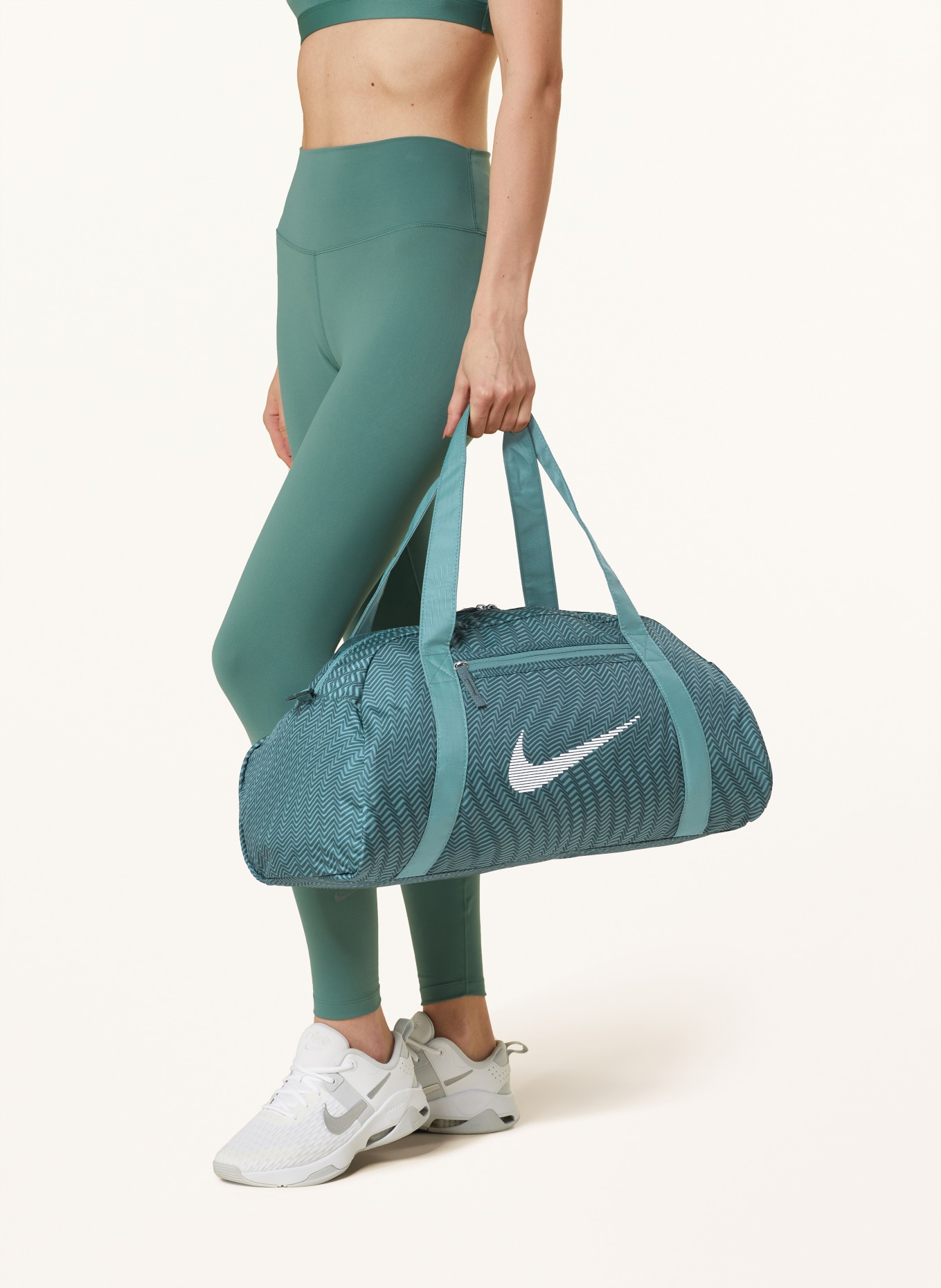 Nike Gym bag GYM CLUB, Color: GREEN/ DARK GREEN/ WHITE (Image 4)