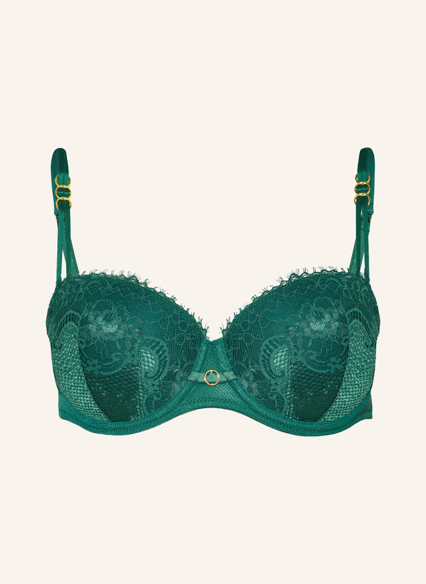 MARIE JO Balconette-BH JUNOO: DUNKELGRÜN