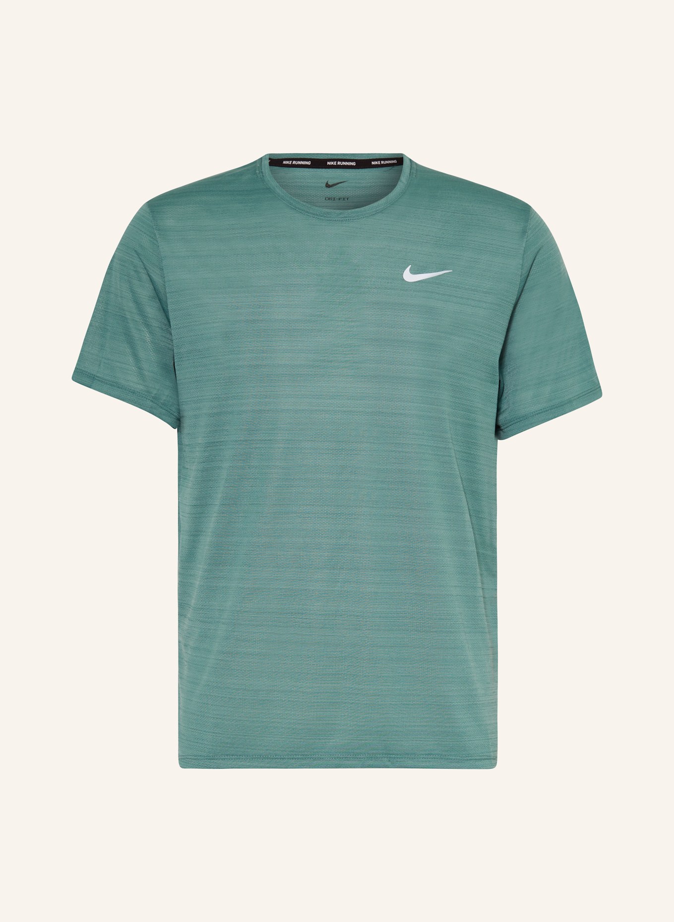 Nike Běžecké tričko MILER, Barva: ZELENÁ (Obrázek 1)