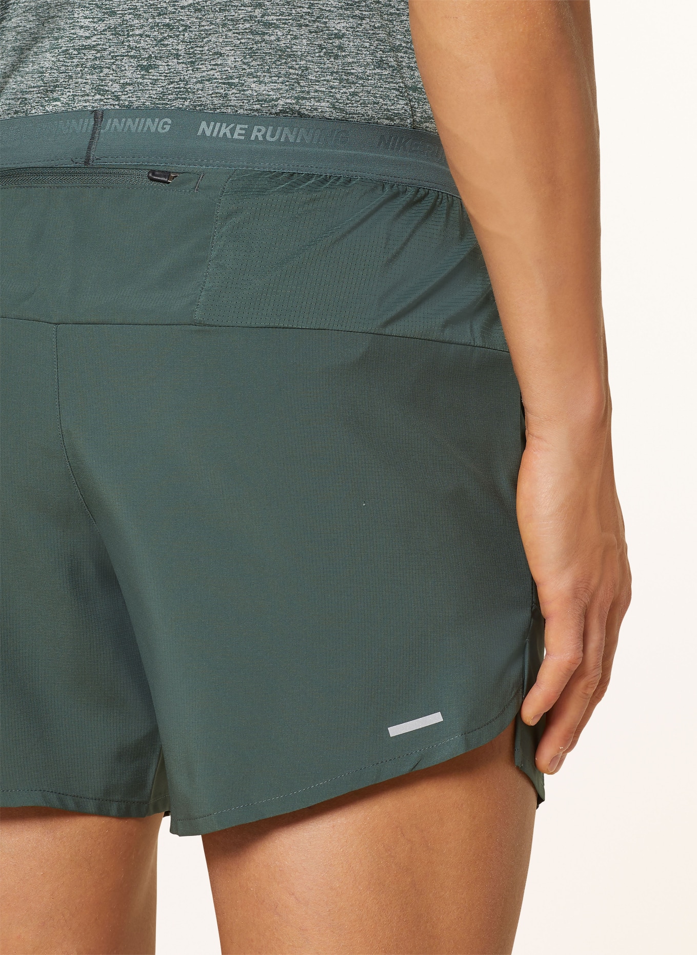 Nike 2-in-1 running shorts STRIDE, Color: DARK GREEN (Image 6)