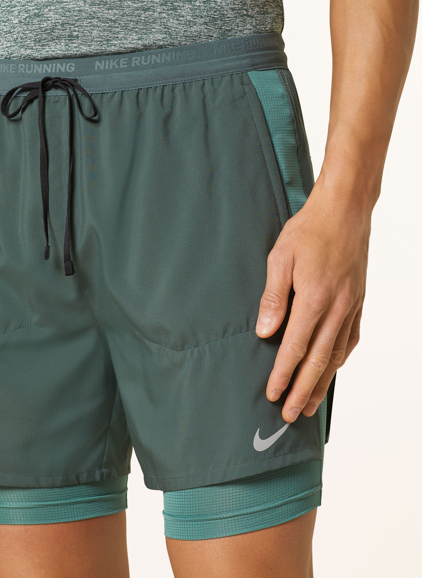 Nike 2-in-1 running shorts STRIDE, Color: GREEN (Image 5)