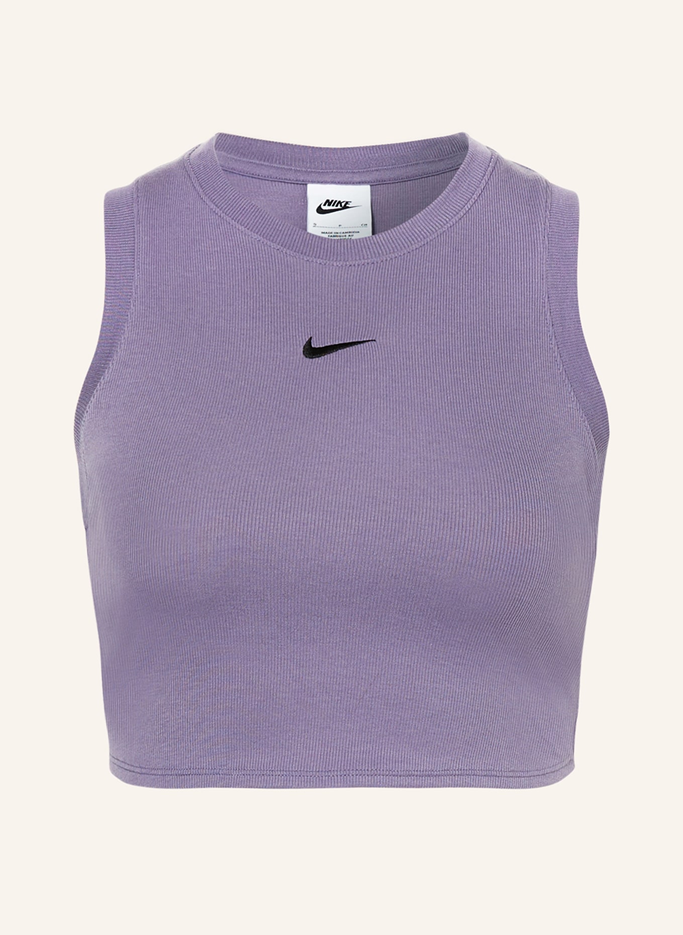 Nike Cropped top ESSENTIALS, Barva: FIALOVÁ (Obrázek 1)