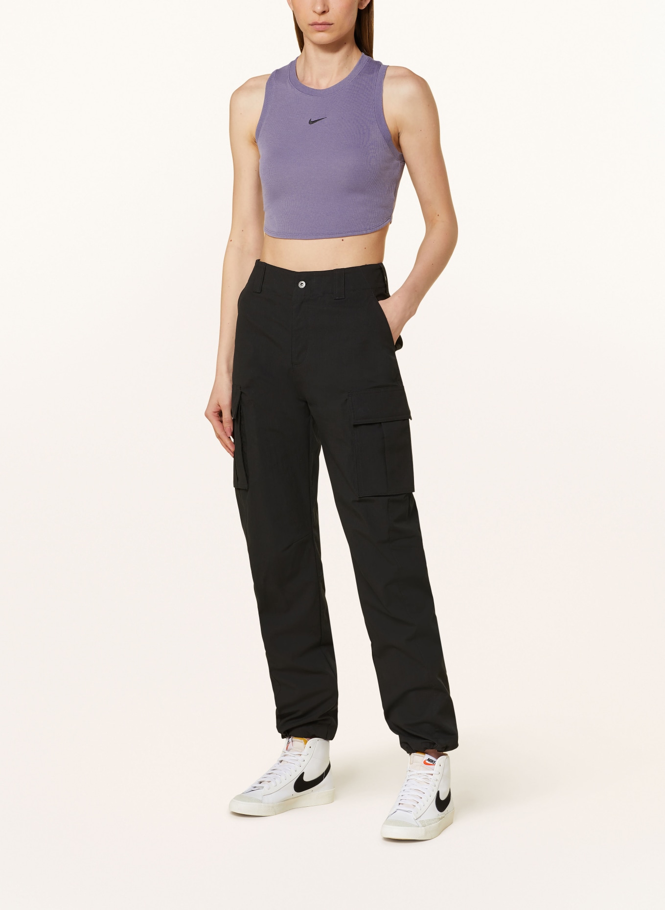 Nike Cropped top ESSENTIALS, Color: PURPLE (Image 2)