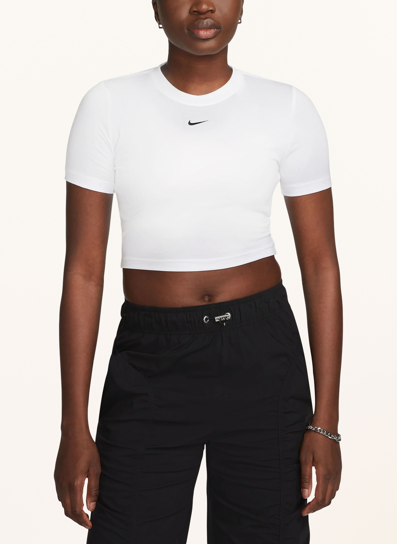 Nike Cropped-Shirt, Farbe: WEISS (Bild 2)