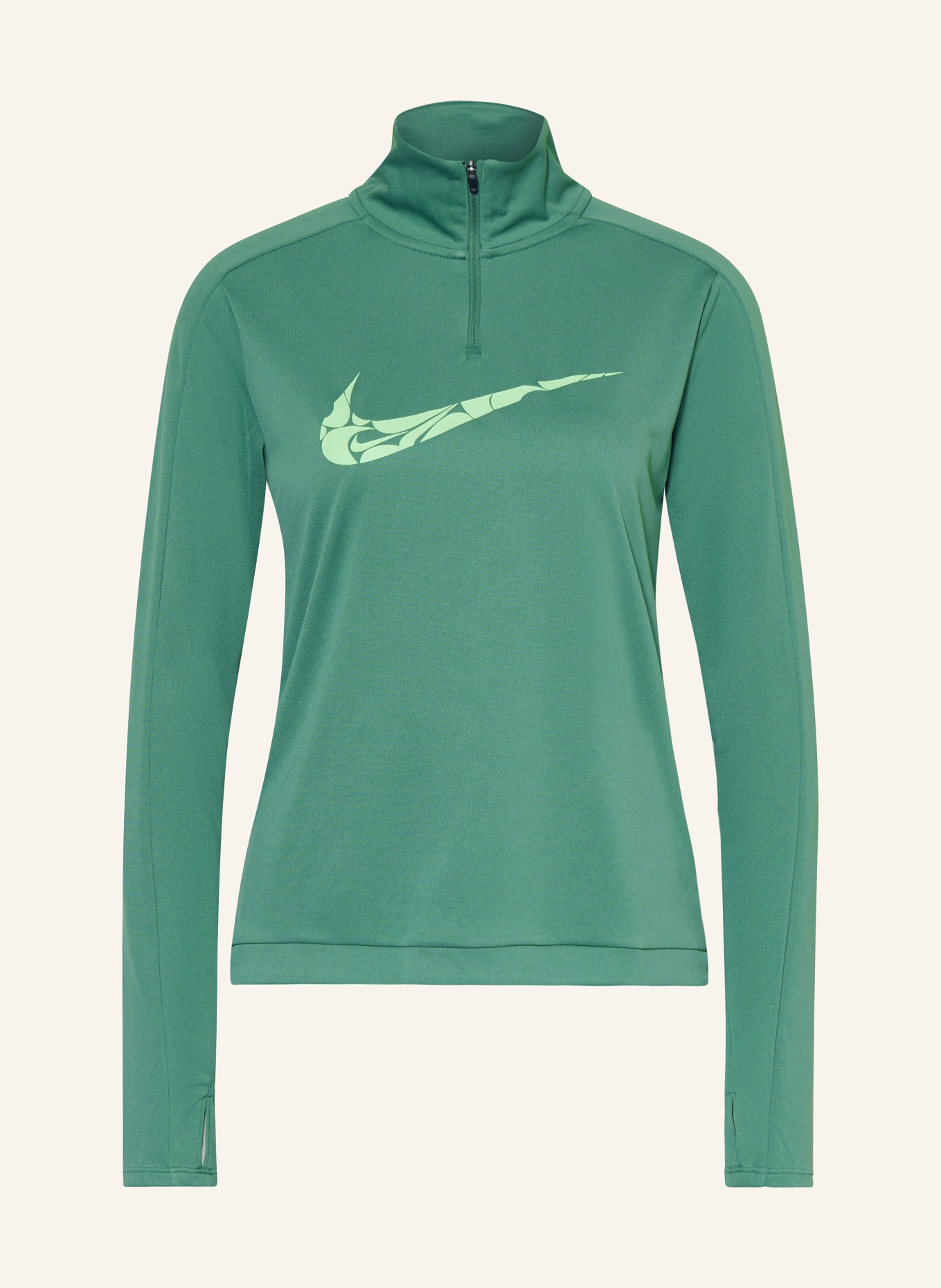 Nike Laufshirt DRI-FIT SWOOSH, Farbe: GRÜN (Bild 1)