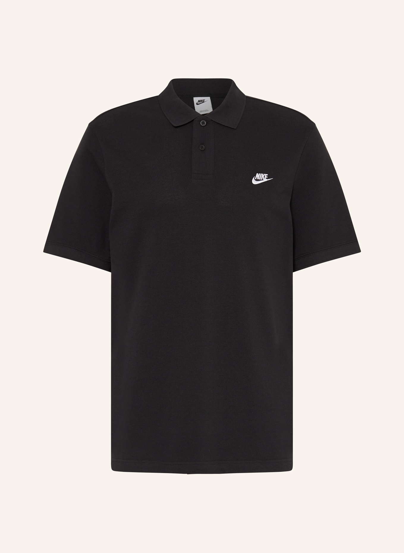 Nike Piqué-Poloshirt, Farbe: SCHWARZ (Bild 1)