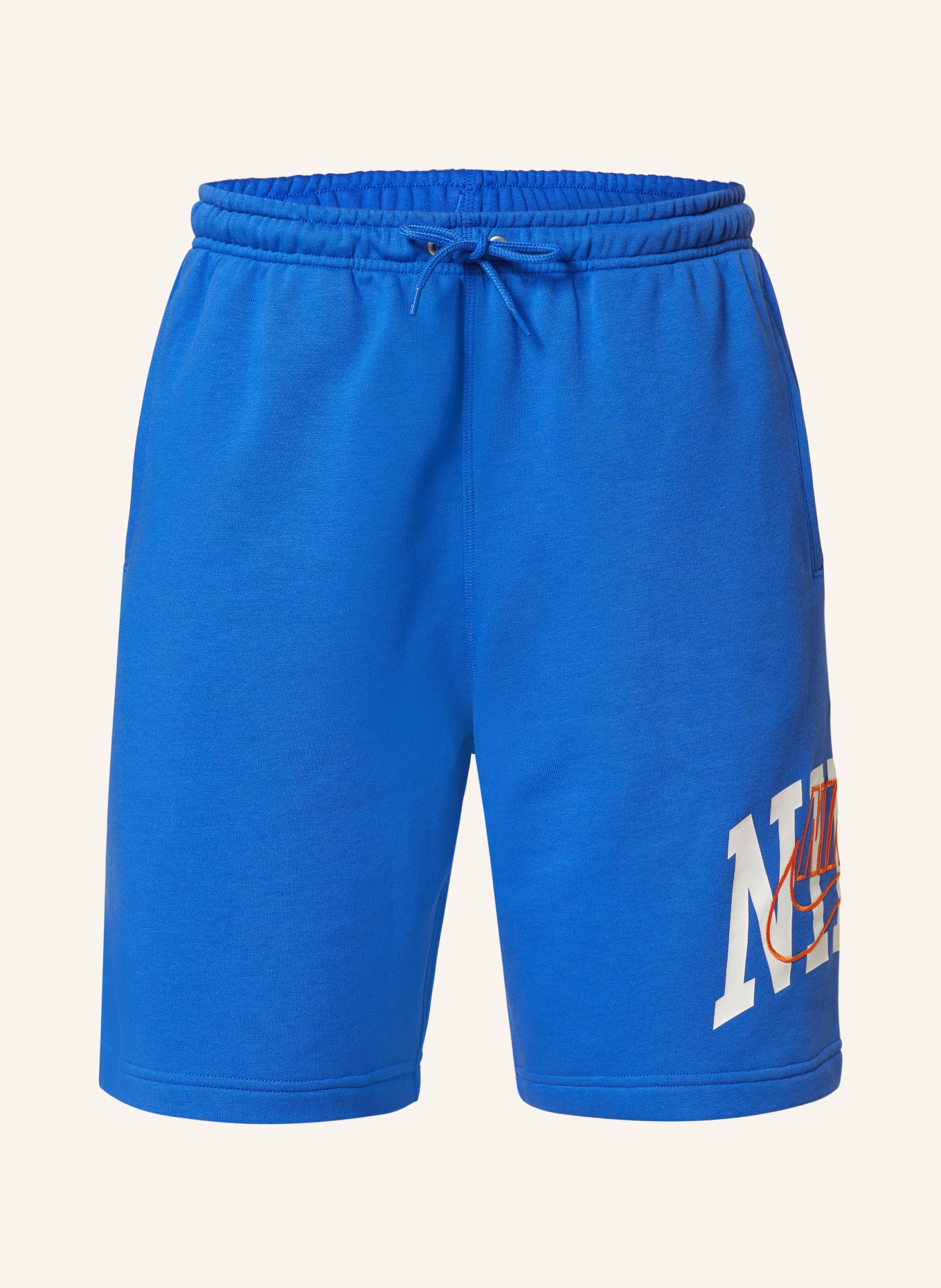 Nike Sweat shorts CLUB, Color: BLUE/ WHITE/ ORANGE (Image 1)