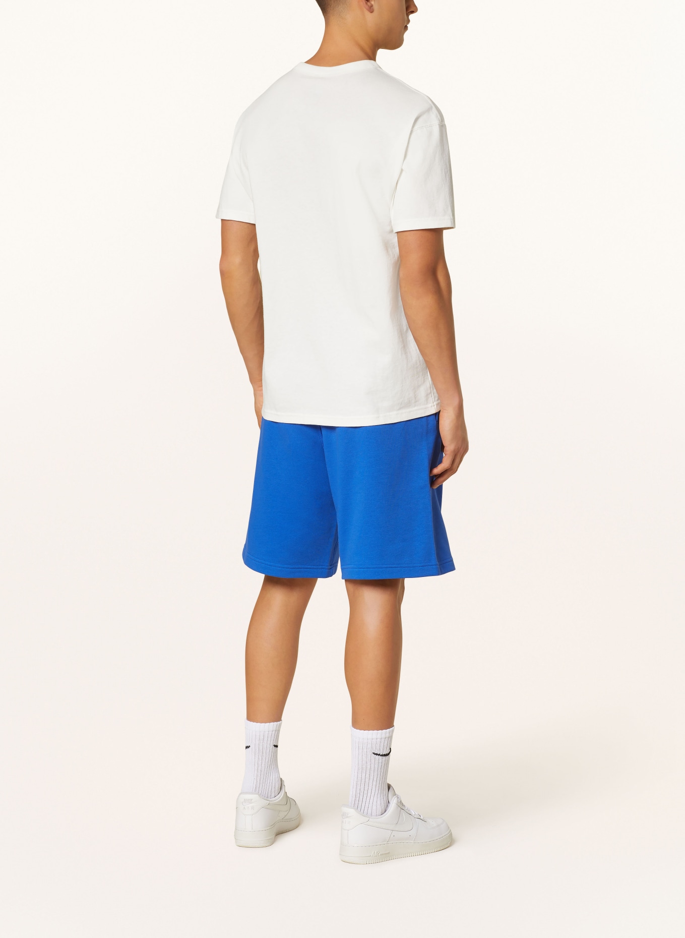 Nike Sweat shorts CLUB, Color: BLUE/ WHITE/ ORANGE (Image 3)
