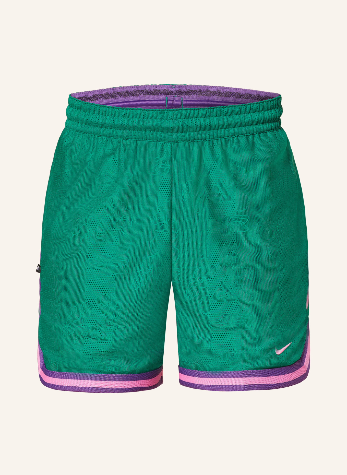 Nike Shorts GIANNIS, Color: GREEN/ PURPLE/ PINK (Image 1)