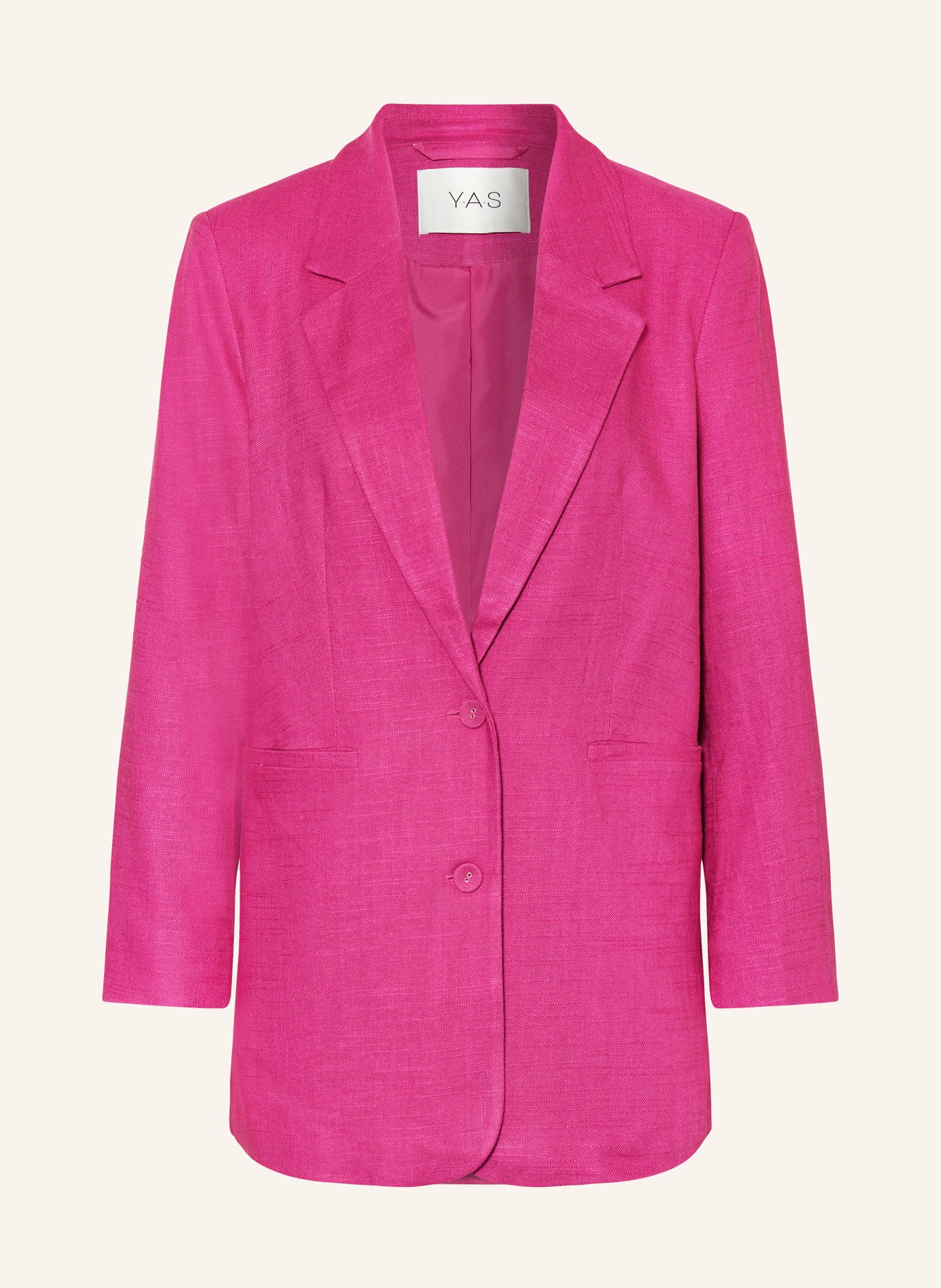 Y.A.S. Blazer with linen, Color: PINK (Image 1)