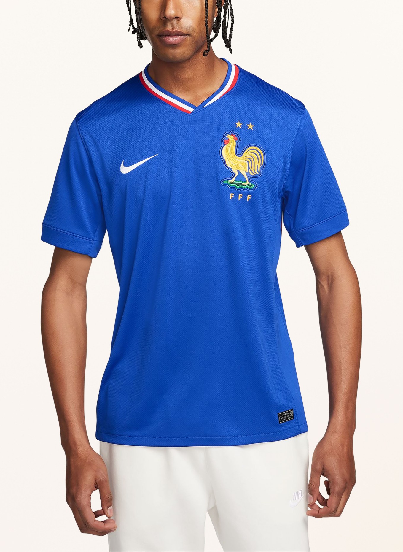Nike Koszulka domowa Francja 2024 męska, Kolor: GRANATOWY/ CIEMNOŻÓŁTY (Obrazek 4)