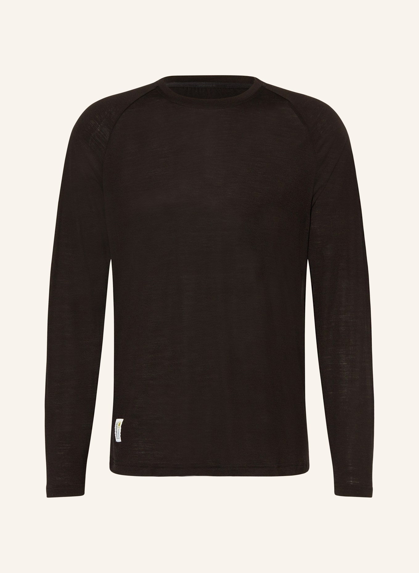 maloja Long sleeve shirt TRAUNSTEINM. with merino wool, Color: BLACK (Image 1)
