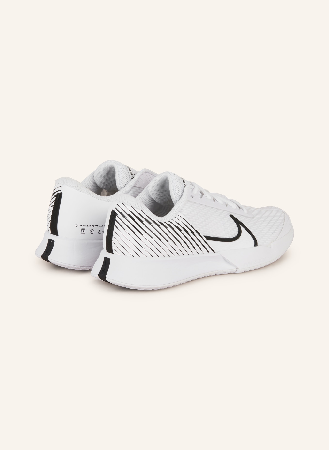 Nike Tennis shoes COURT AIR ZOOM VAPOR PRO 2, Color: WHITE/ BLACK (Image 2)