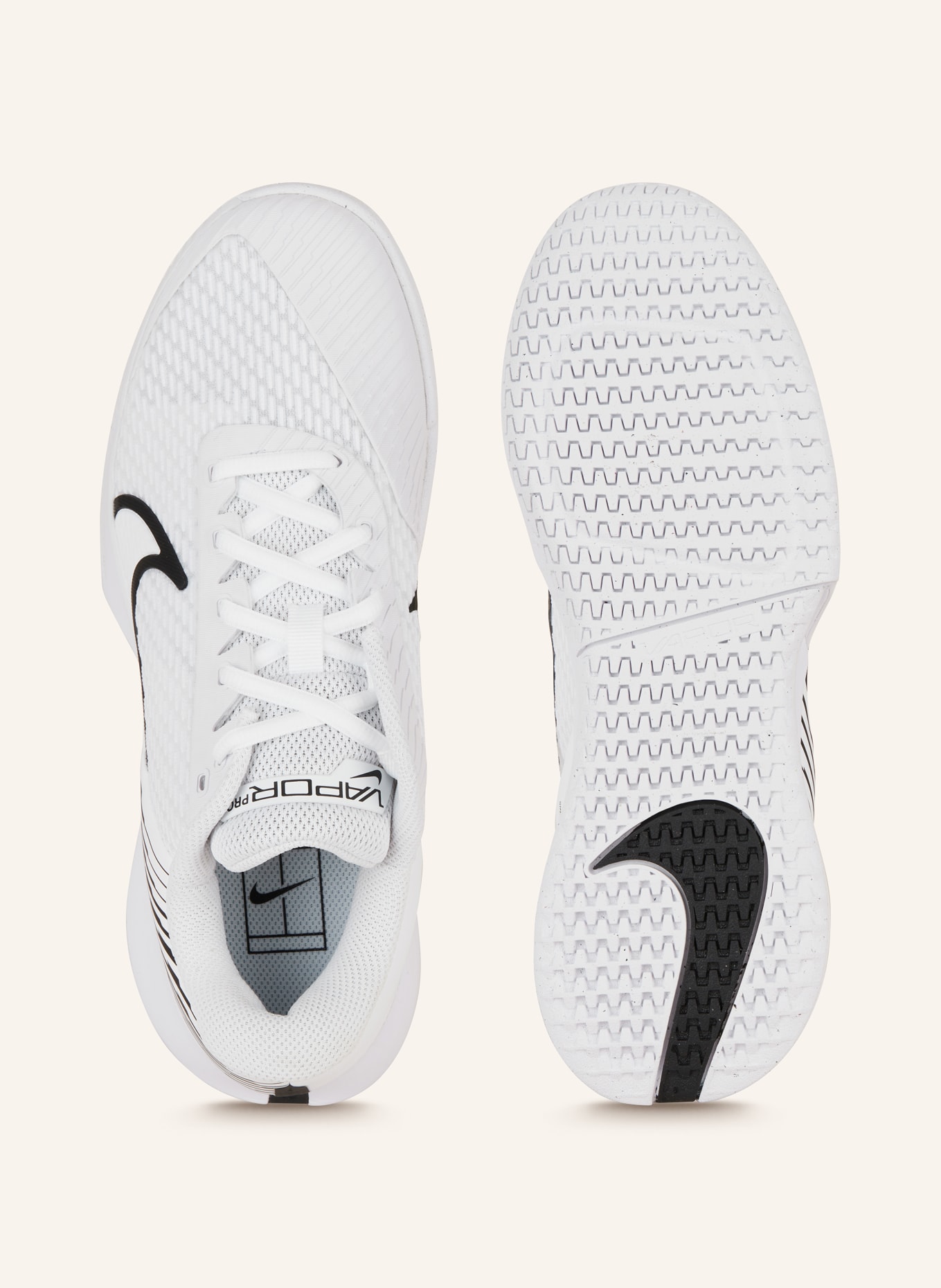 Nike Tennis shoes COURT AIR ZOOM VAPOR PRO 2, Color: WHITE/ BLACK (Image 5)