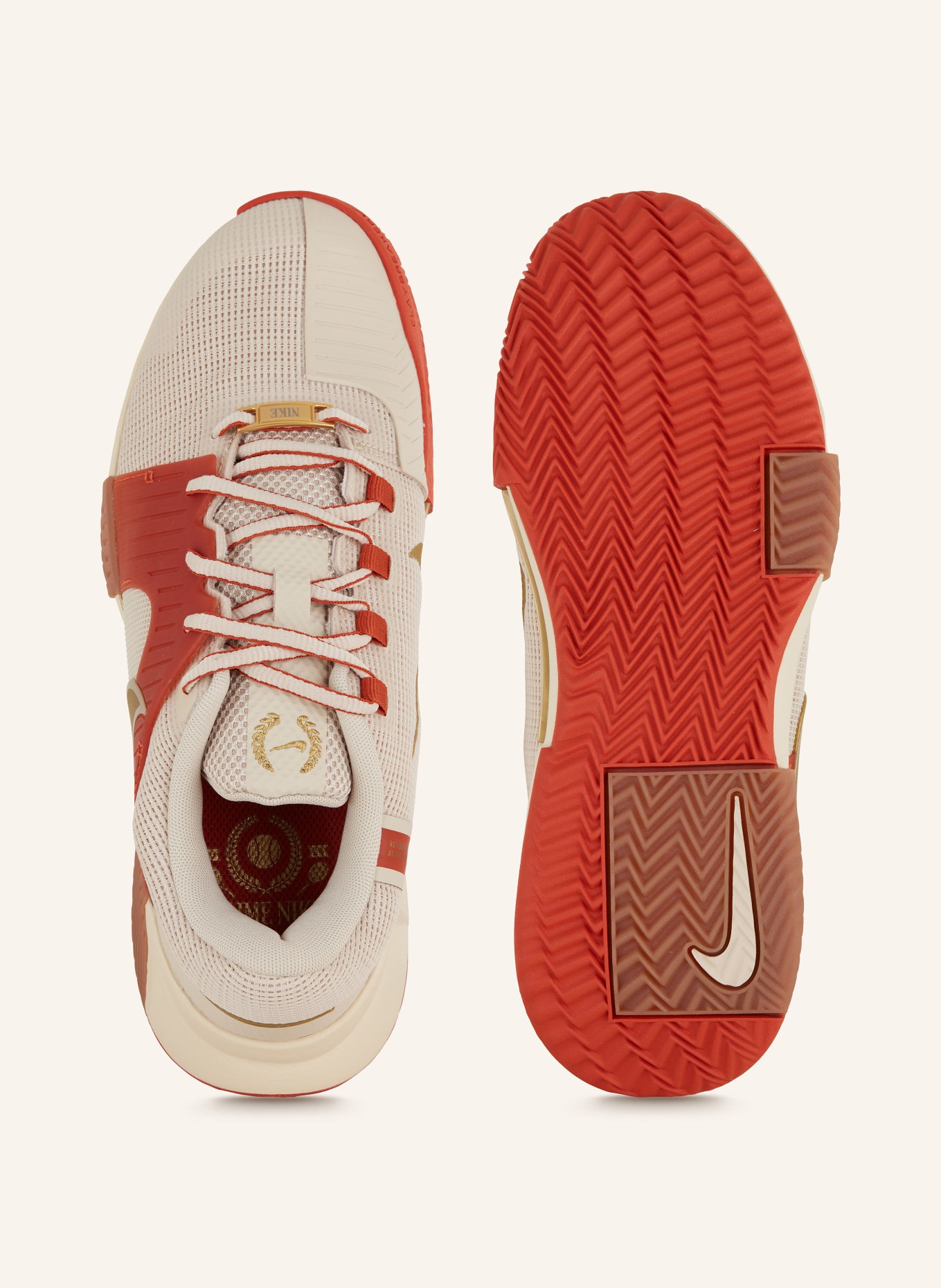 Nike Tennis shoes ZOOM GP CHALLENGE 1 PREMIUM, Color: LIGHT BROWN/ RED (Image 5)