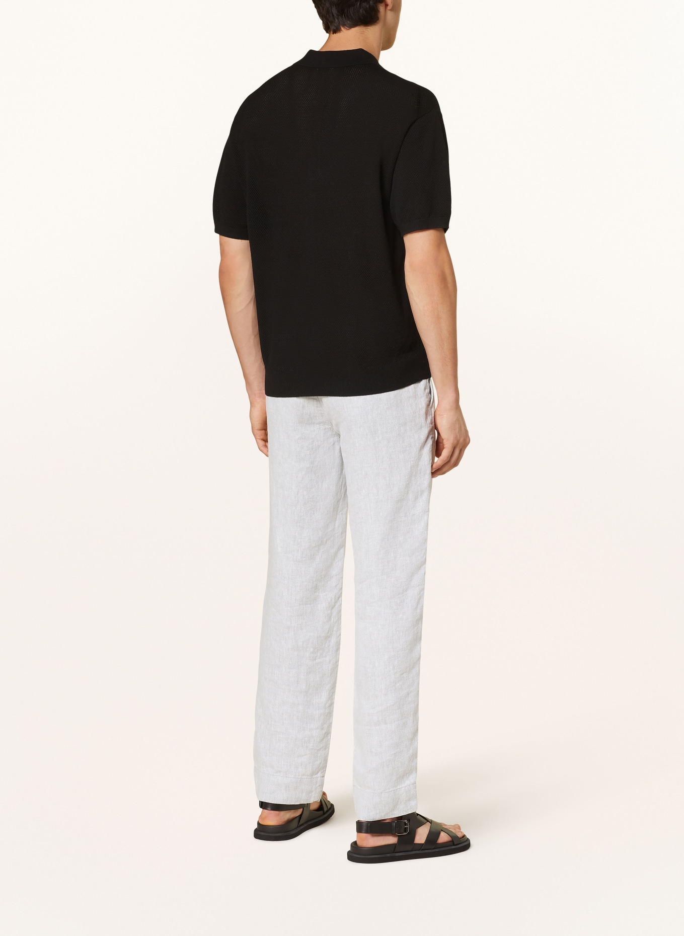hannes roether Chinos regular fit made of linen, Color: LIGHT GRAY (Image 4)