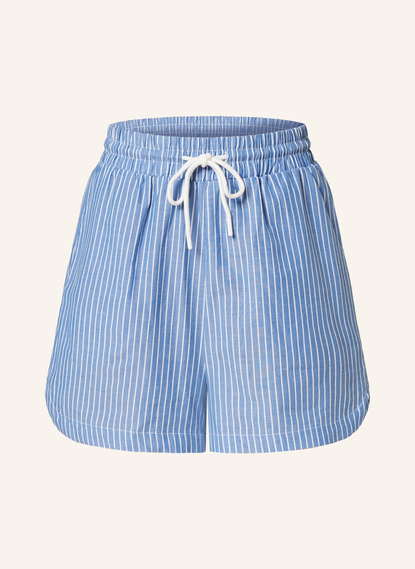 ONLY Shorts, Color: LIGHT BLUE/ WHITE (Image 1)