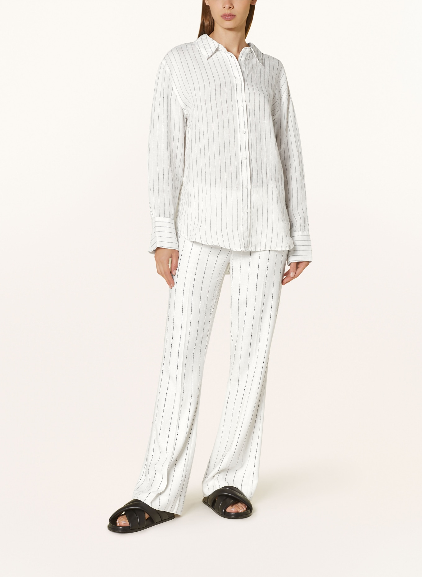 gina tricot Trousers, Color: ECRU/ BLACK (Image 2)