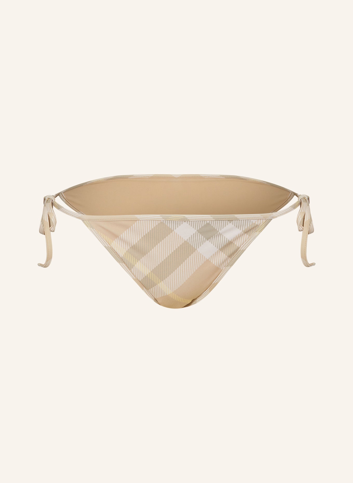 BURBERRY Triangle bikini bottoms, Color: CREAM/ BEIGE/ GRAY (Image 1)