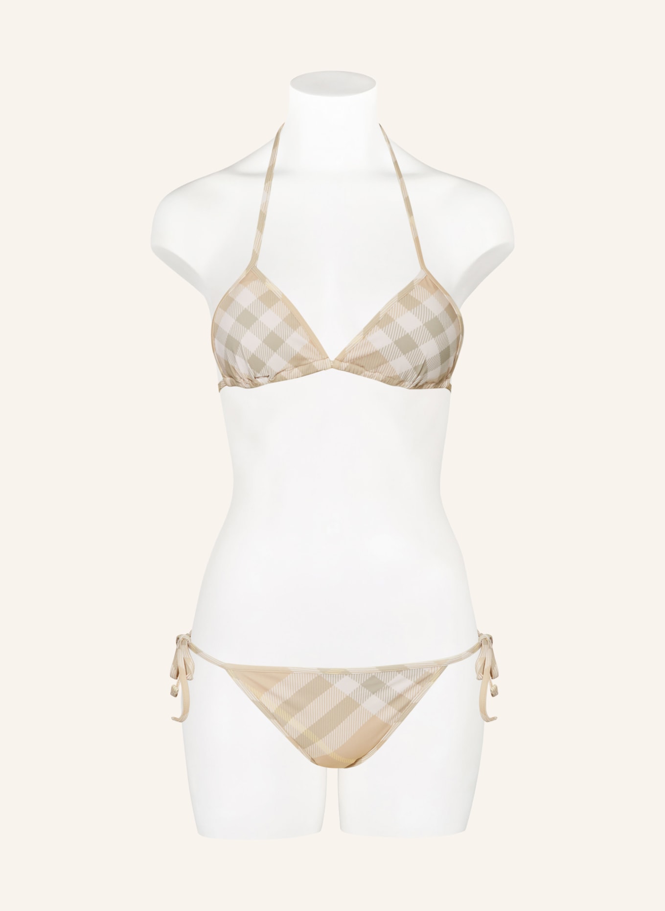 BURBERRY Triangel-Bikini-Hose, Farbe: CREME/ BEIGE/ GRAU (Bild 2)
