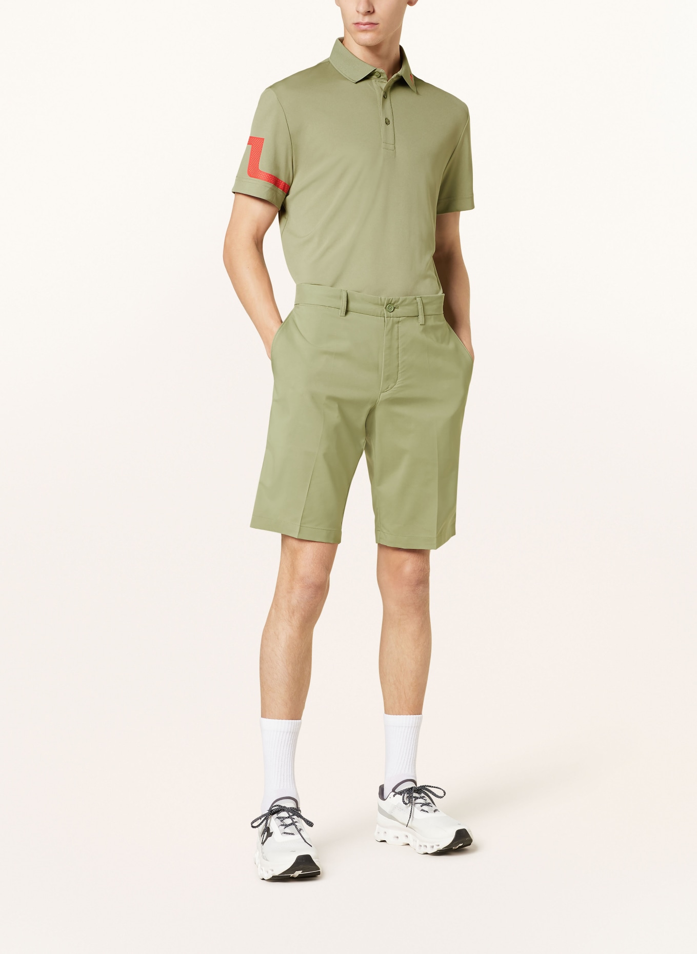 J.LINDEBERG Performance polo shirt, Color: OLIVE (Image 2)