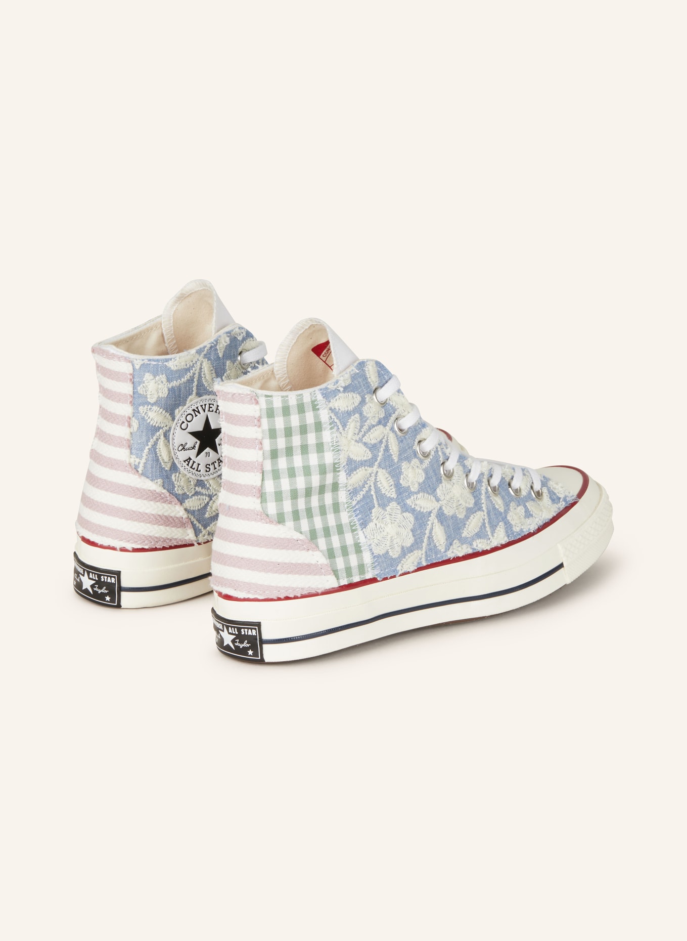 CONVERSE High-top sneakers Chuck 70, Color: LIGHT BLUE/ WHITE/ GREEN (Image 2)