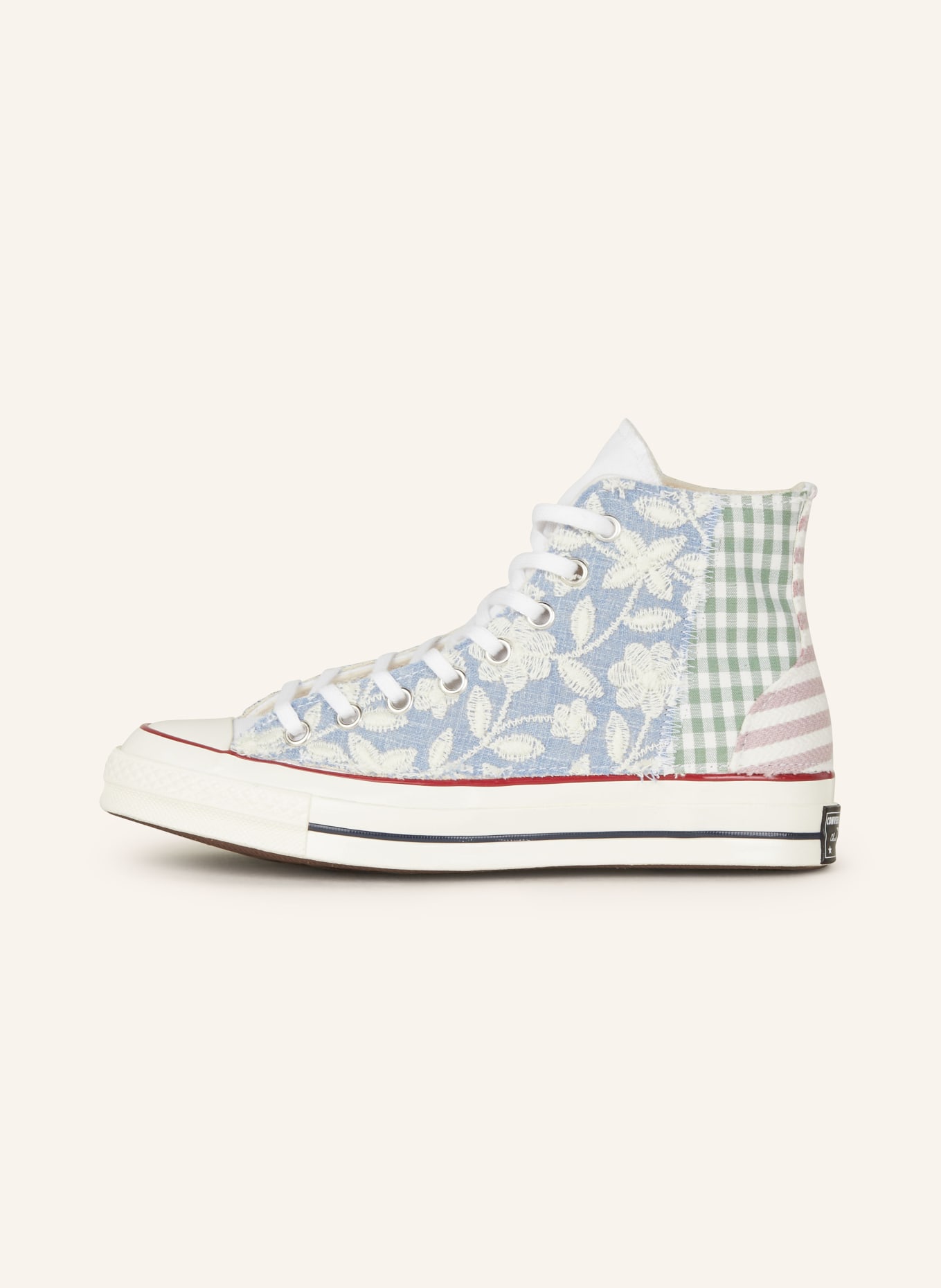 CONVERSE High-top sneakers Chuck 70, Color: LIGHT BLUE/ WHITE/ GREEN (Image 4)