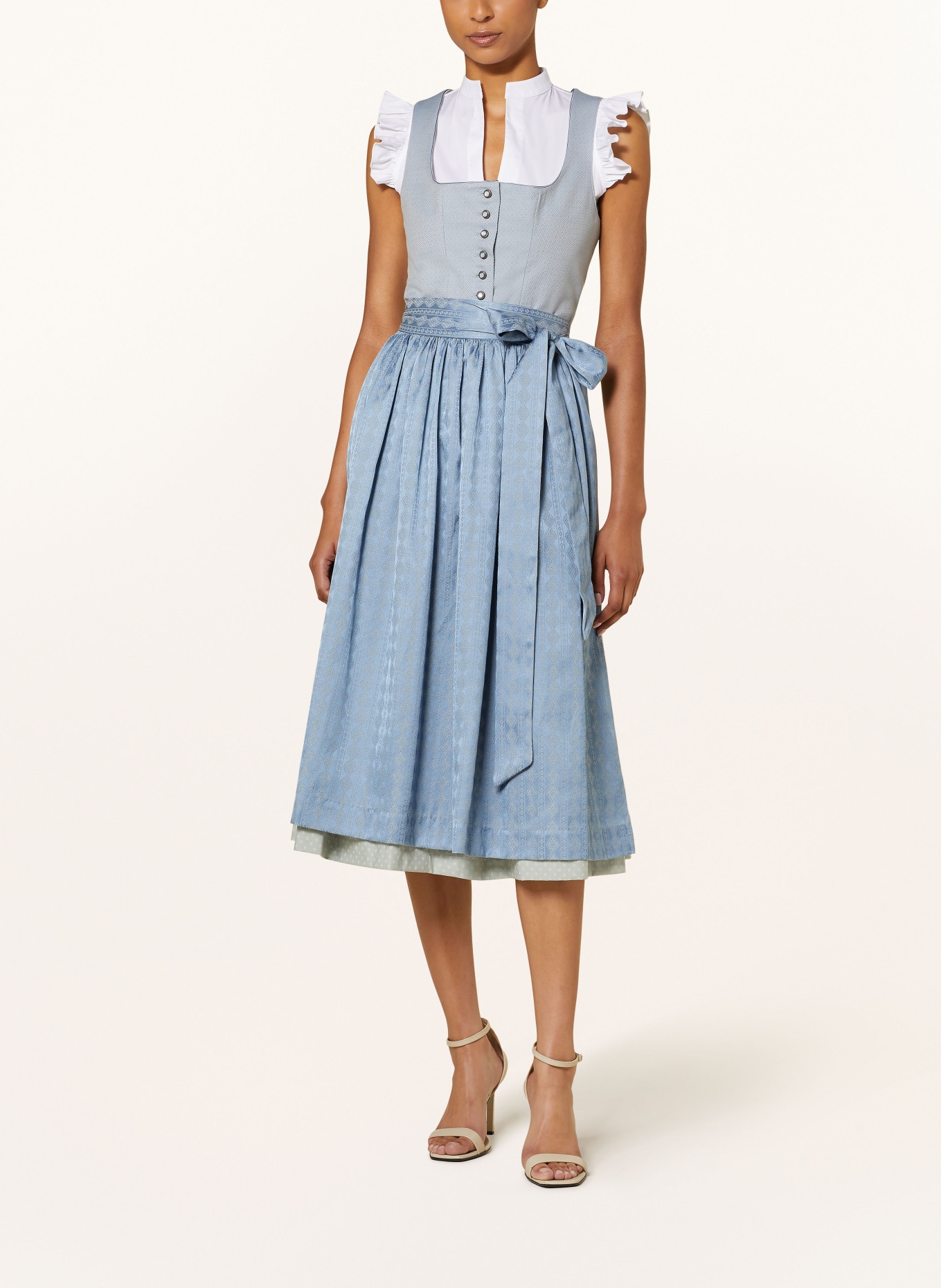 Hammerschmid Dirndl PILLERSEE: HELLBLAU / MINT / CREME