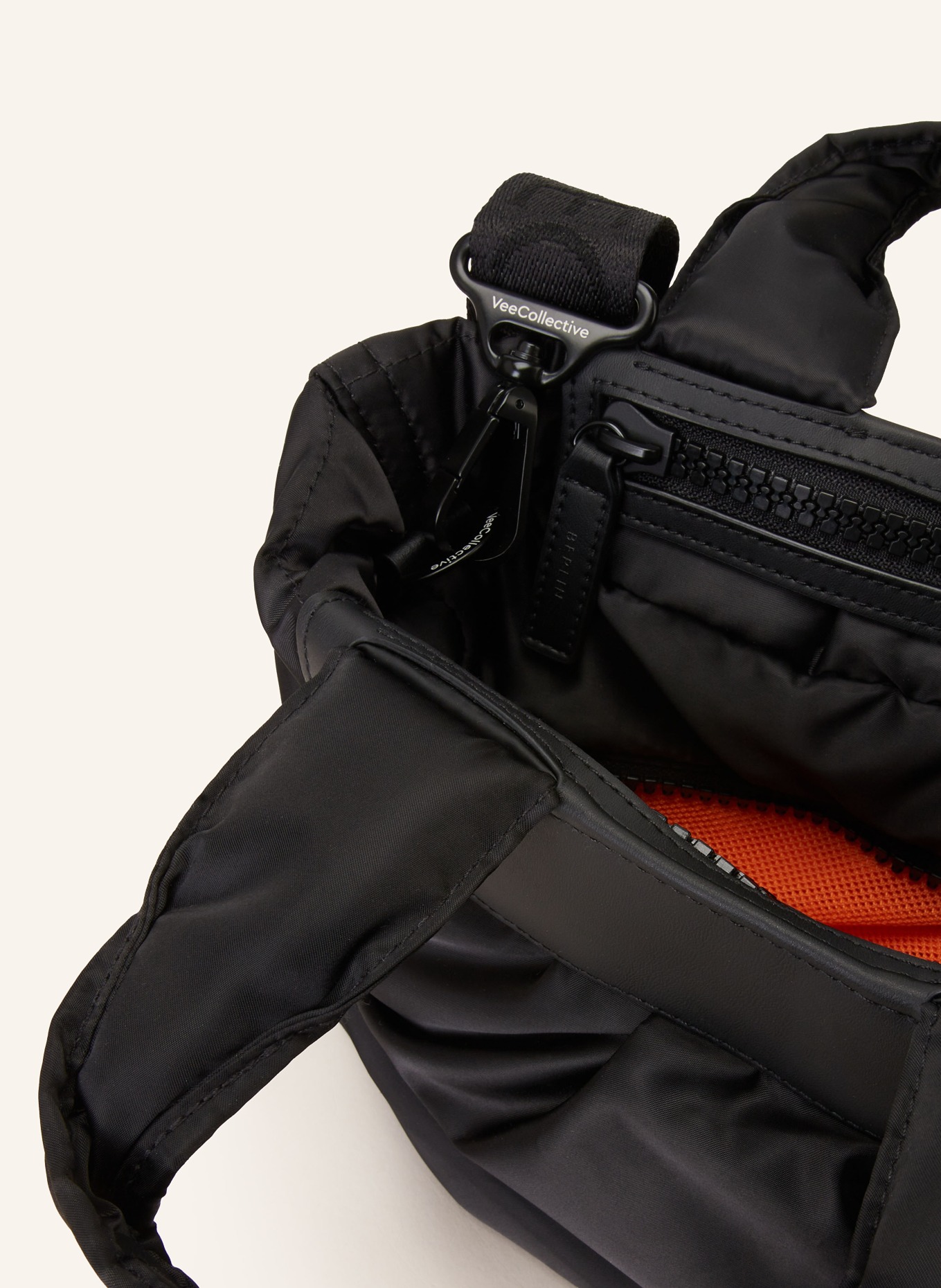 Vee Collective Shopper CABA MINI with pouch, Color: BLACK (Image 3)