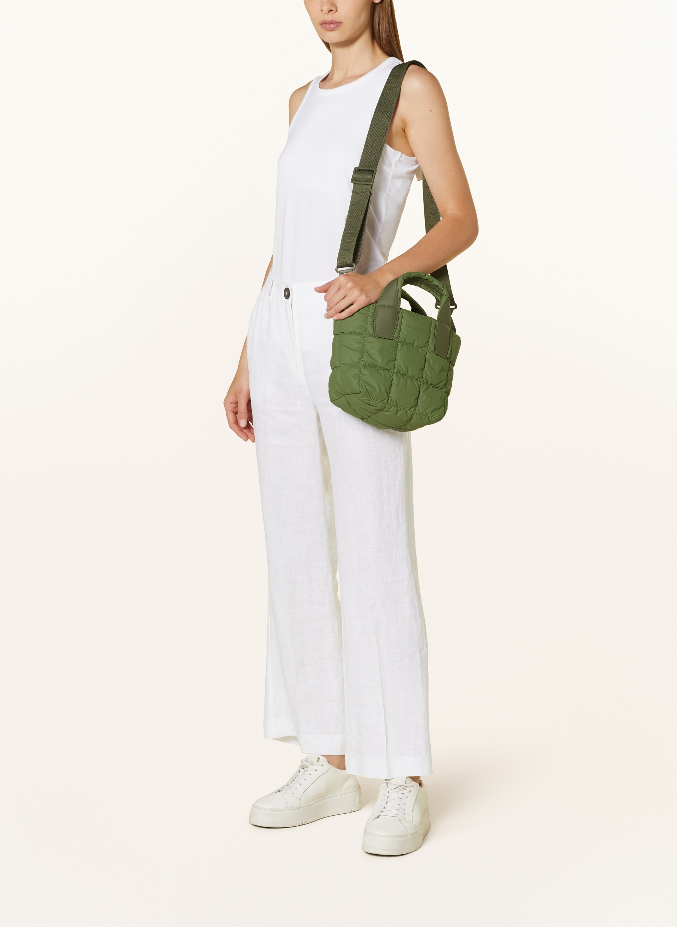 Vee Collective Crossbody bag PORTER MINI TOTE with pouch, Color: OLIVE (Image 5)