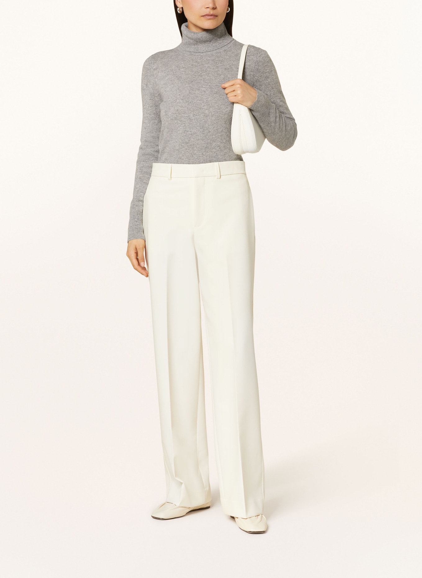 darling harbour Turtleneck sweater in cashmere, Color: GRAU MELANGE (Image 2)