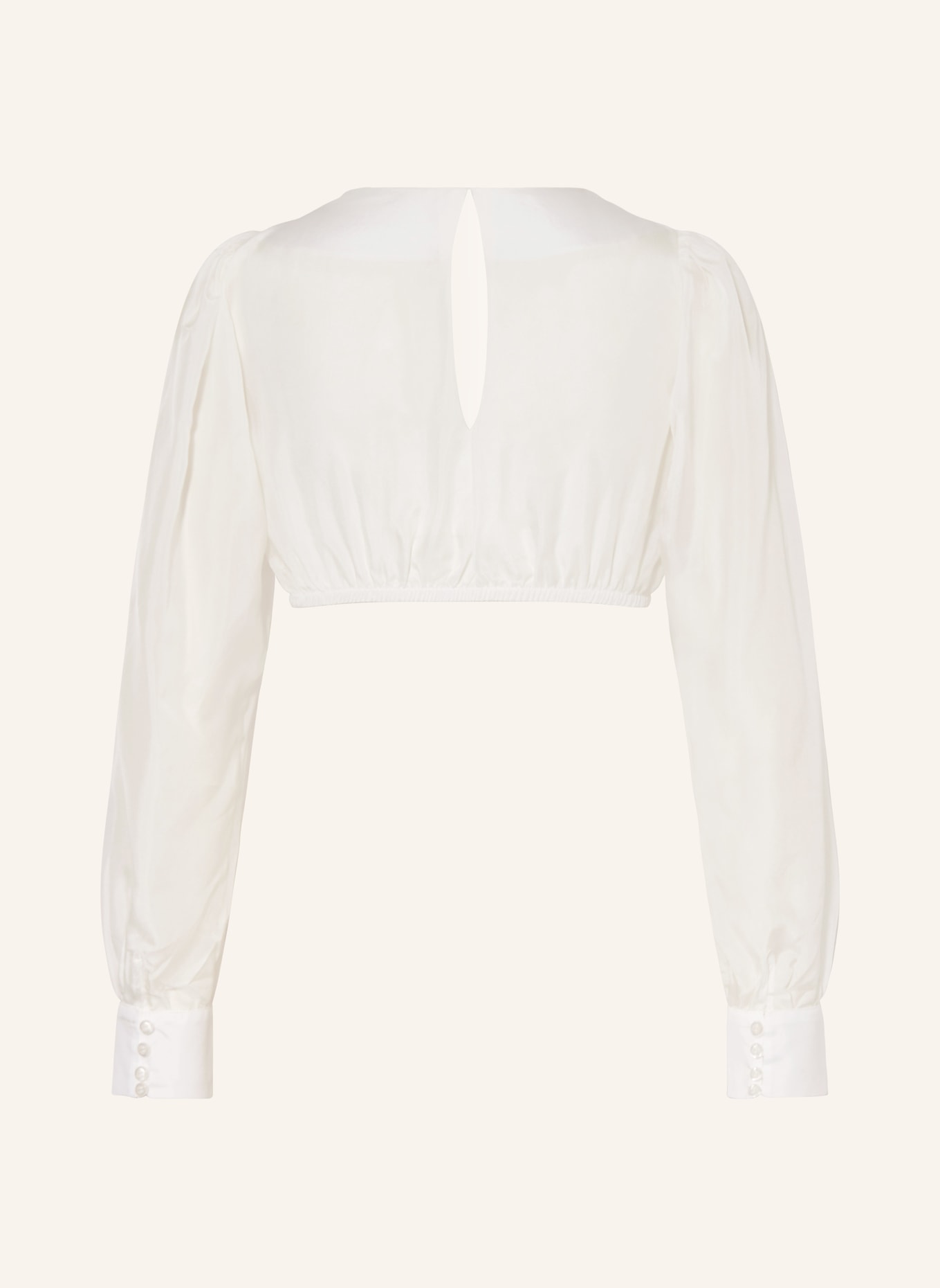 AlpenHERZ Dirndl blouse LIA made of silk, Color: ECRU (Image 2)