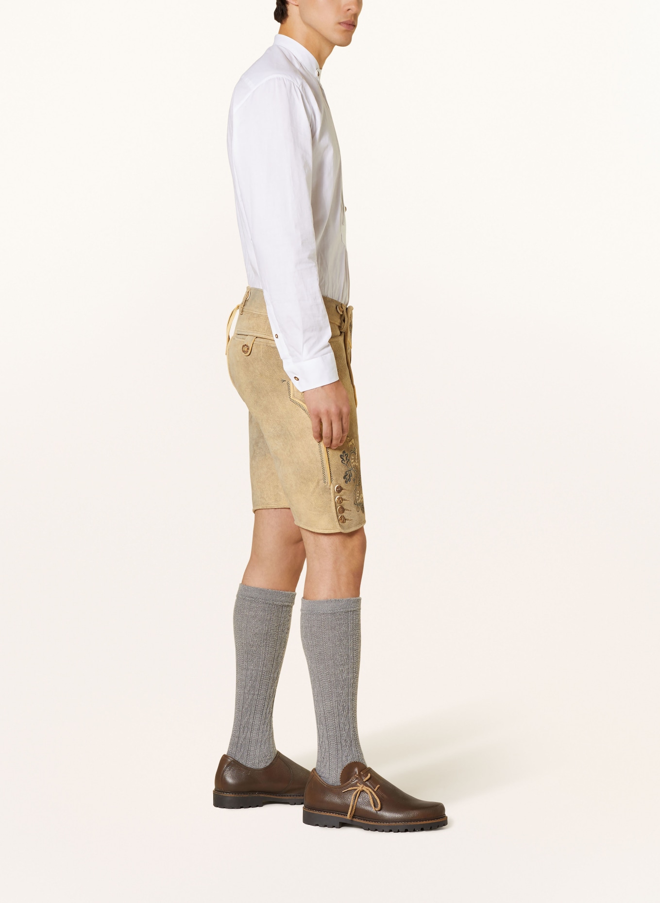 BECKERT Trachten-Lederhose METTERNICH, Farbe: BEIGE (Bild 4)