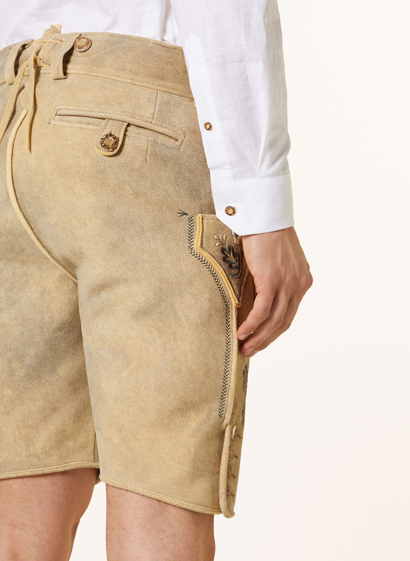 BECKERT Trachten-Lederhose METTERNICH, Farbe: BEIGE (Bild 5)