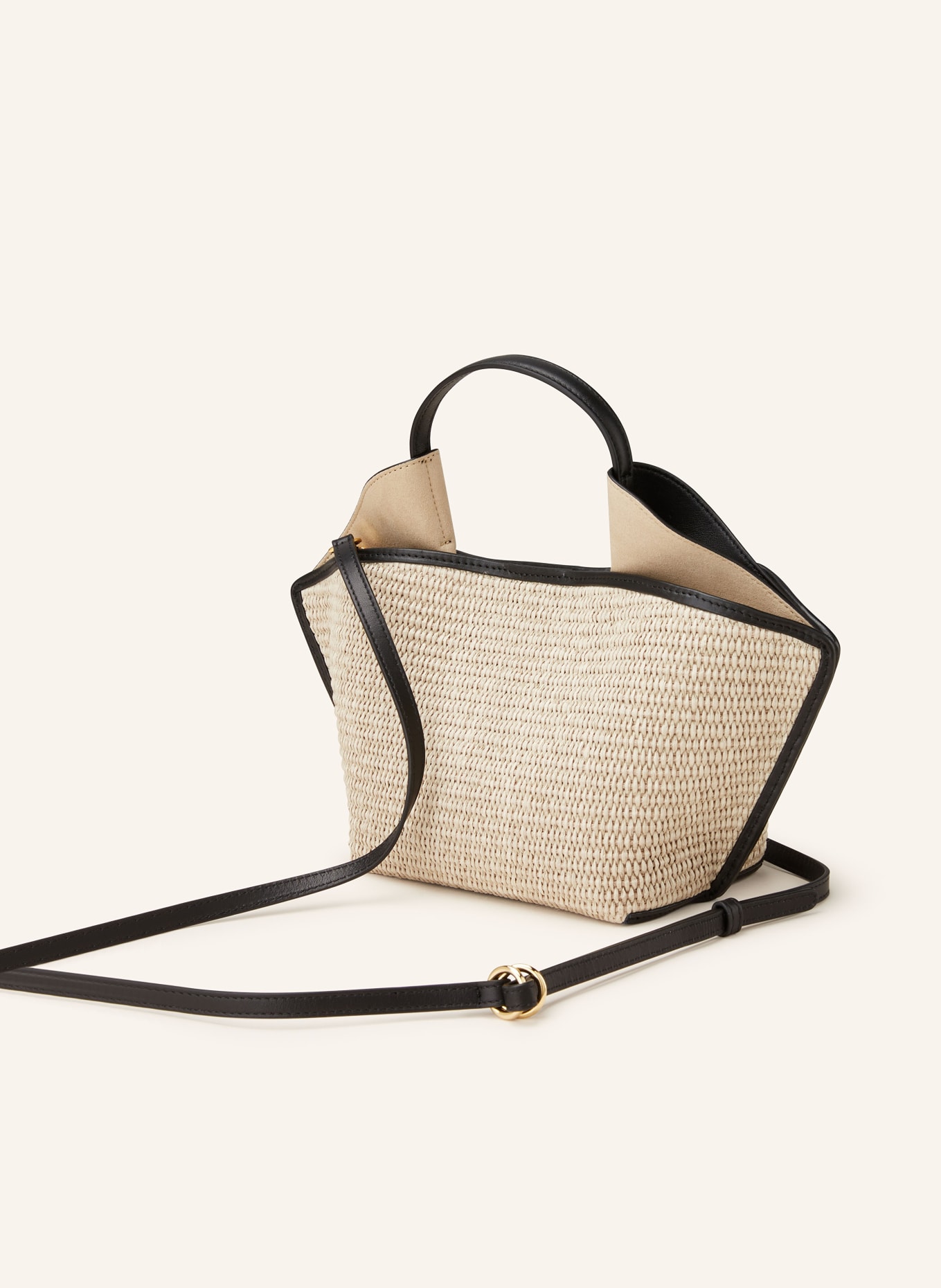 REE PROJECTS Handbag ANN MINI, Color: BEIGE/ BLACK (Image 2)