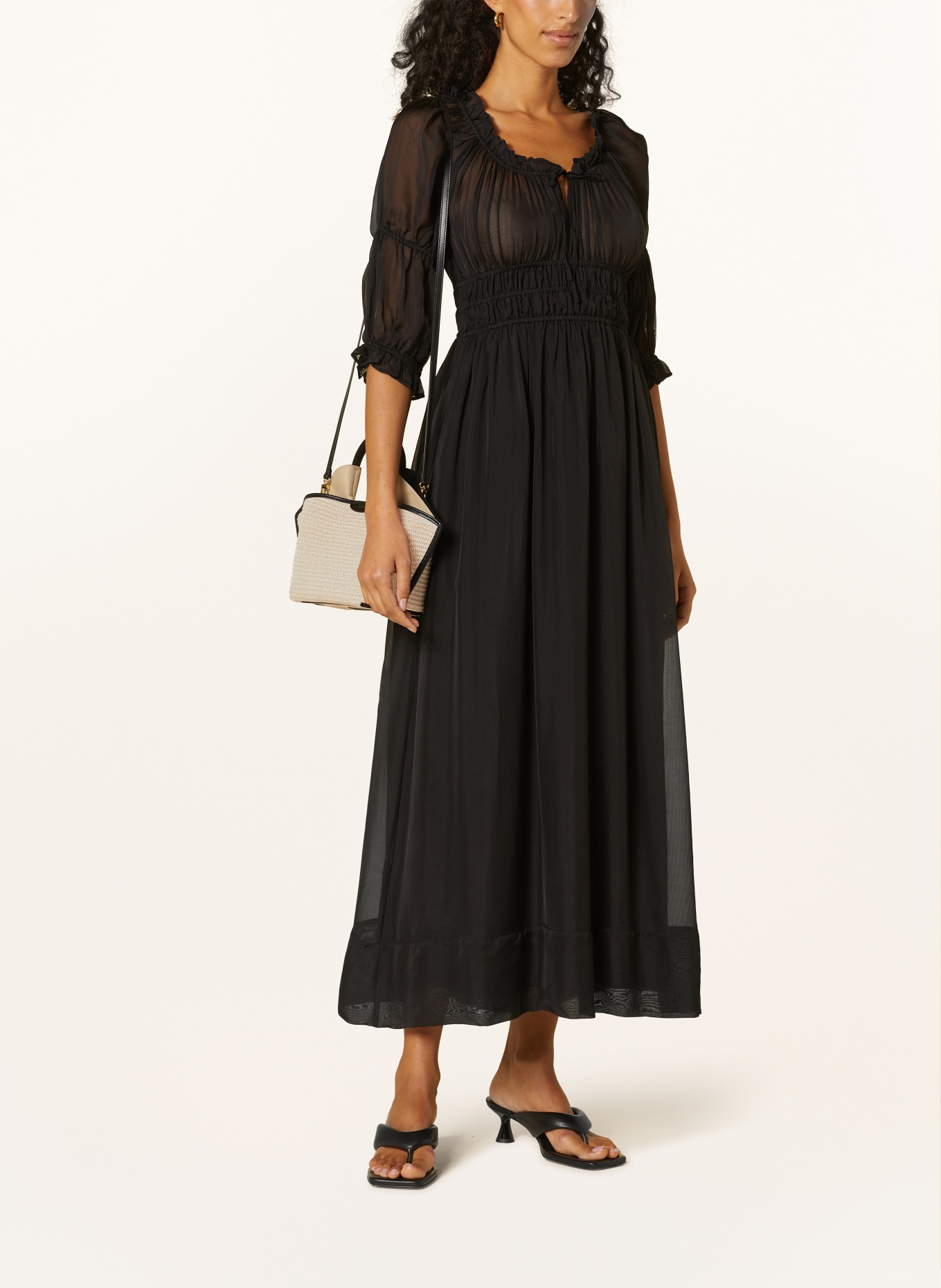 REE PROJECTS Handbag ANN MINI, Color: BEIGE/ BLACK (Image 5)