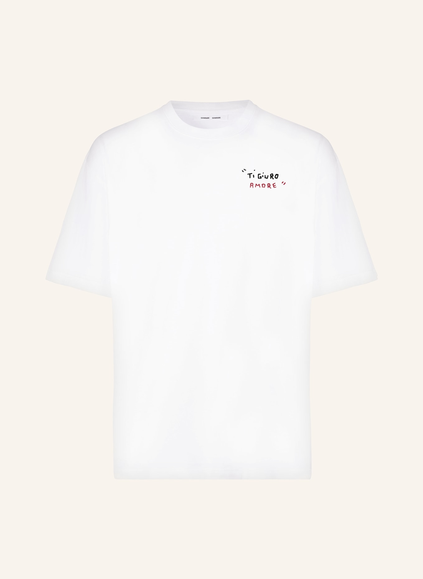 SAMSØE  SAMSØE T-shirt SAGIOTTO, Kolor: BIAŁY (Obrazek 1)