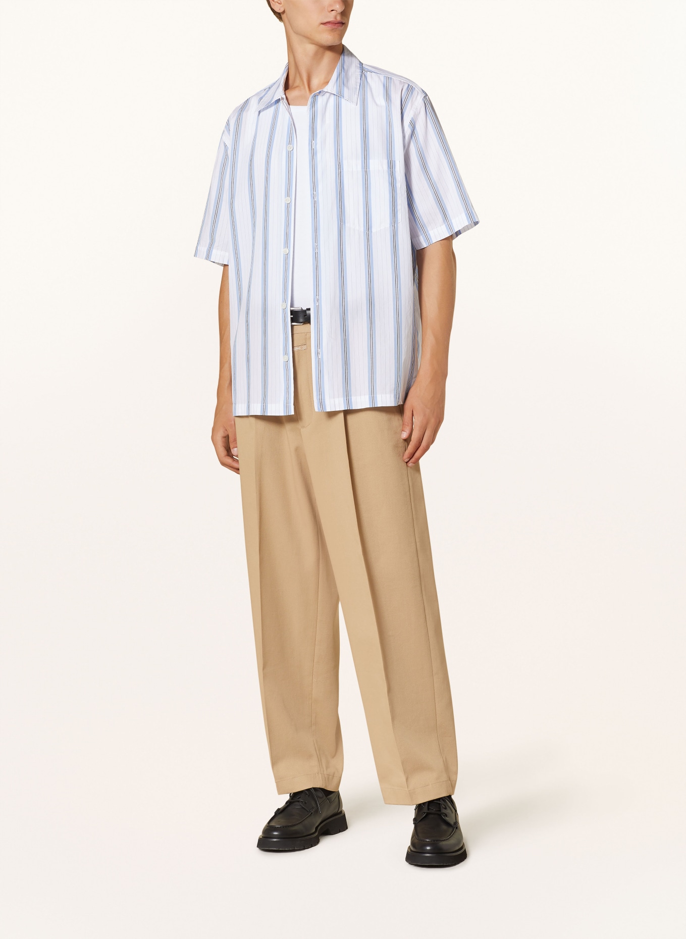 SAMSØE  SAMSØE Koszula z krótkim rękawem SAAYO comfort fit, Kolor: JASNONIEBIESKI/ BIAŁY (Obrazek 2)