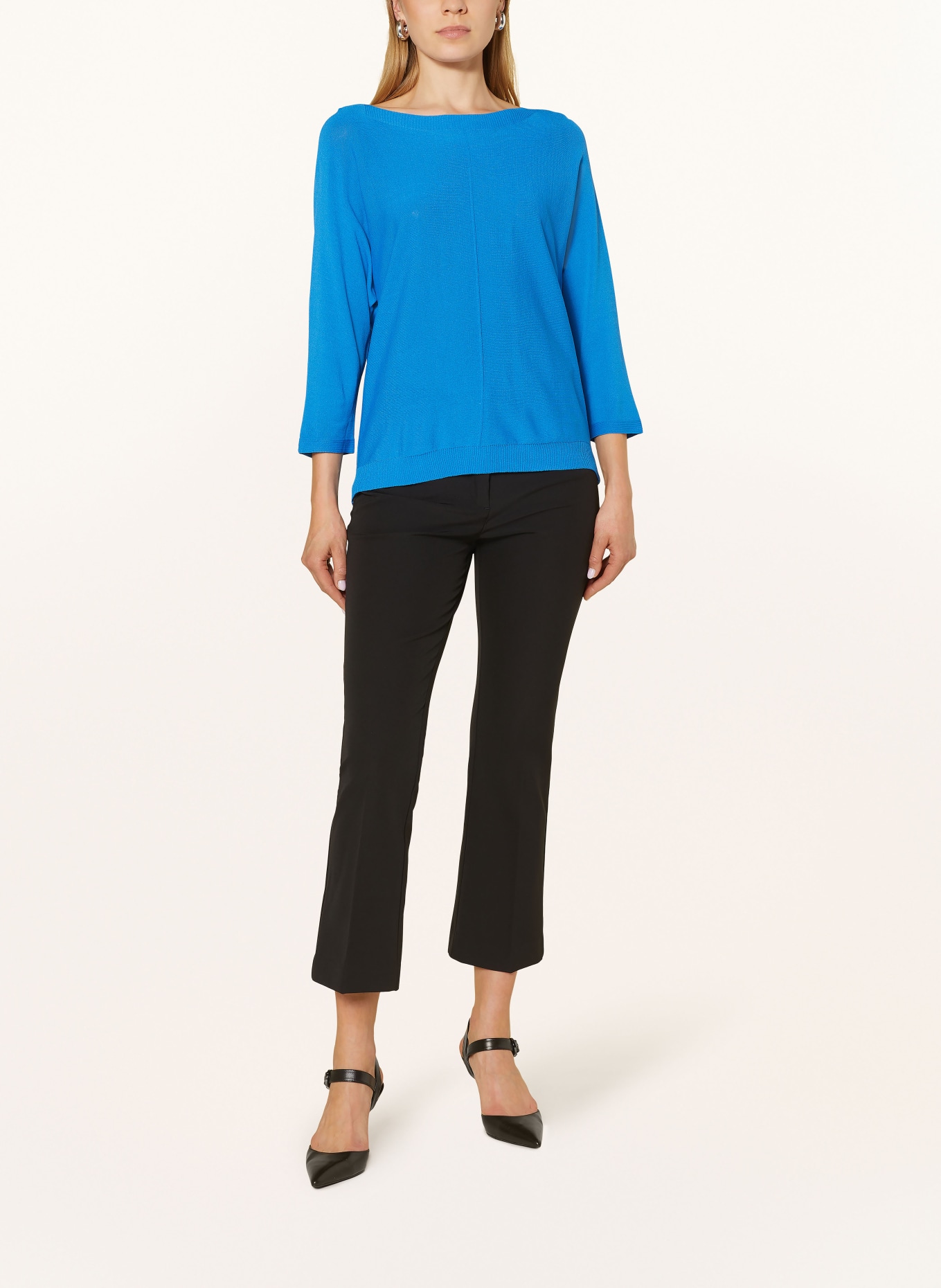 Joseph Ribkoff Sweater with 3/4 sleeves, Color: BLUE (Image 2)