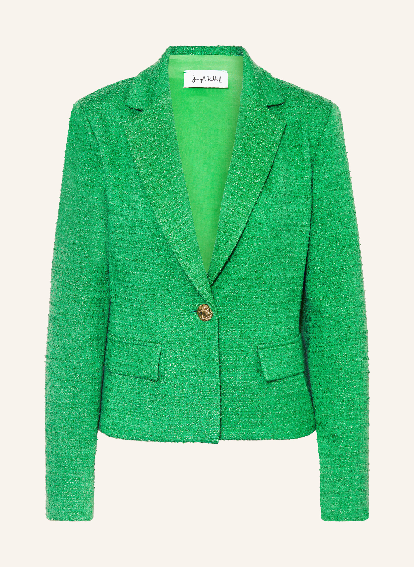 Joseph Ribkoff Bouclé blazer, Color: GREEN (Image 1)